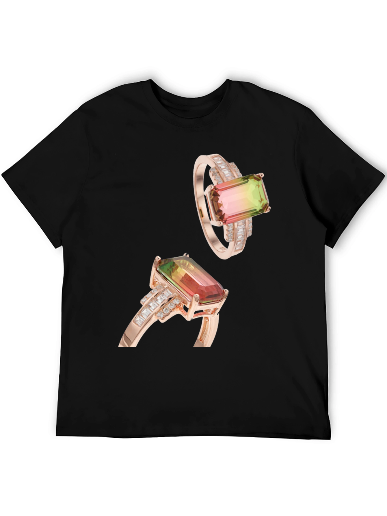 Stylish T-Shirt with Ring Graphic