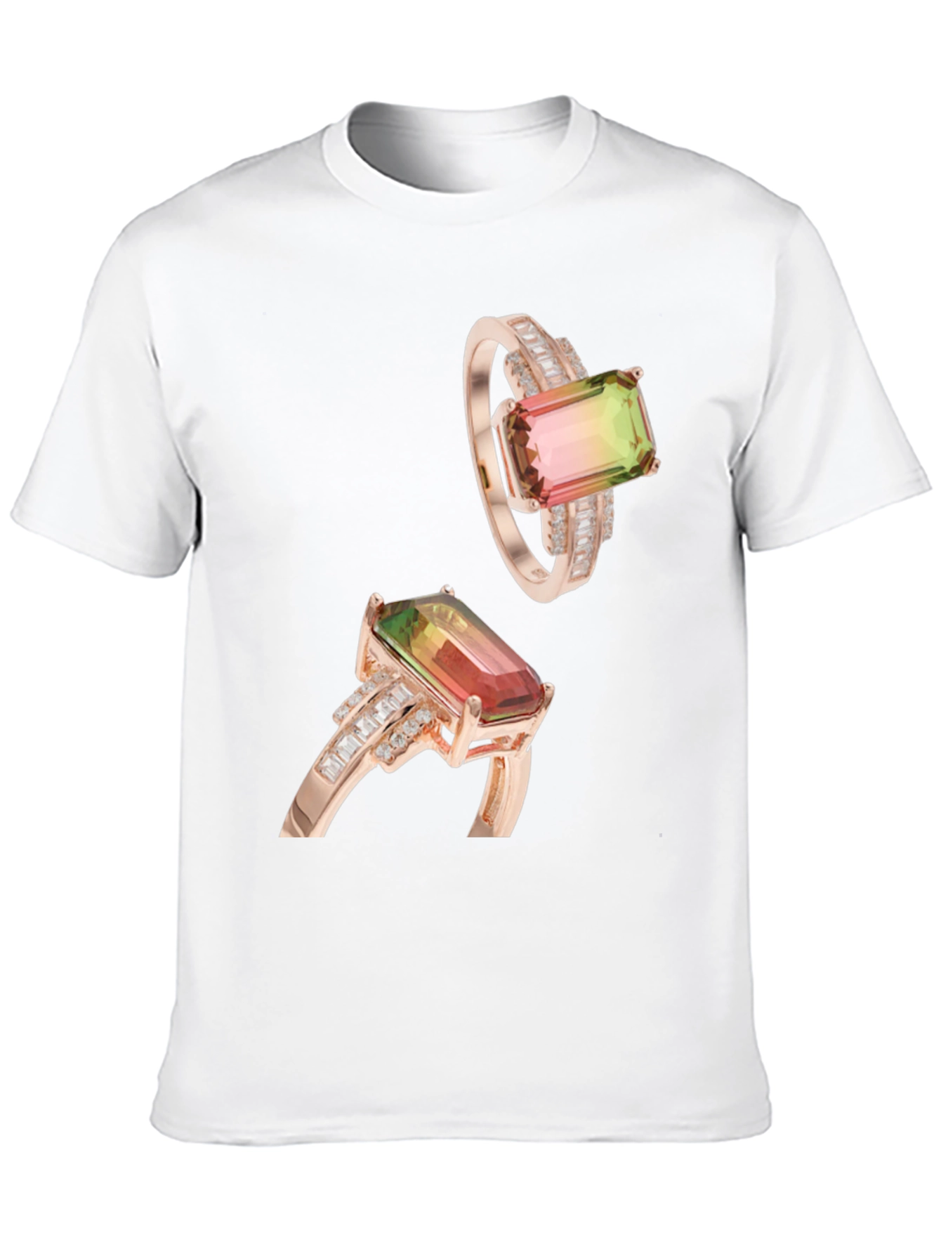 Stylish T-Shirt with Ring Graphic