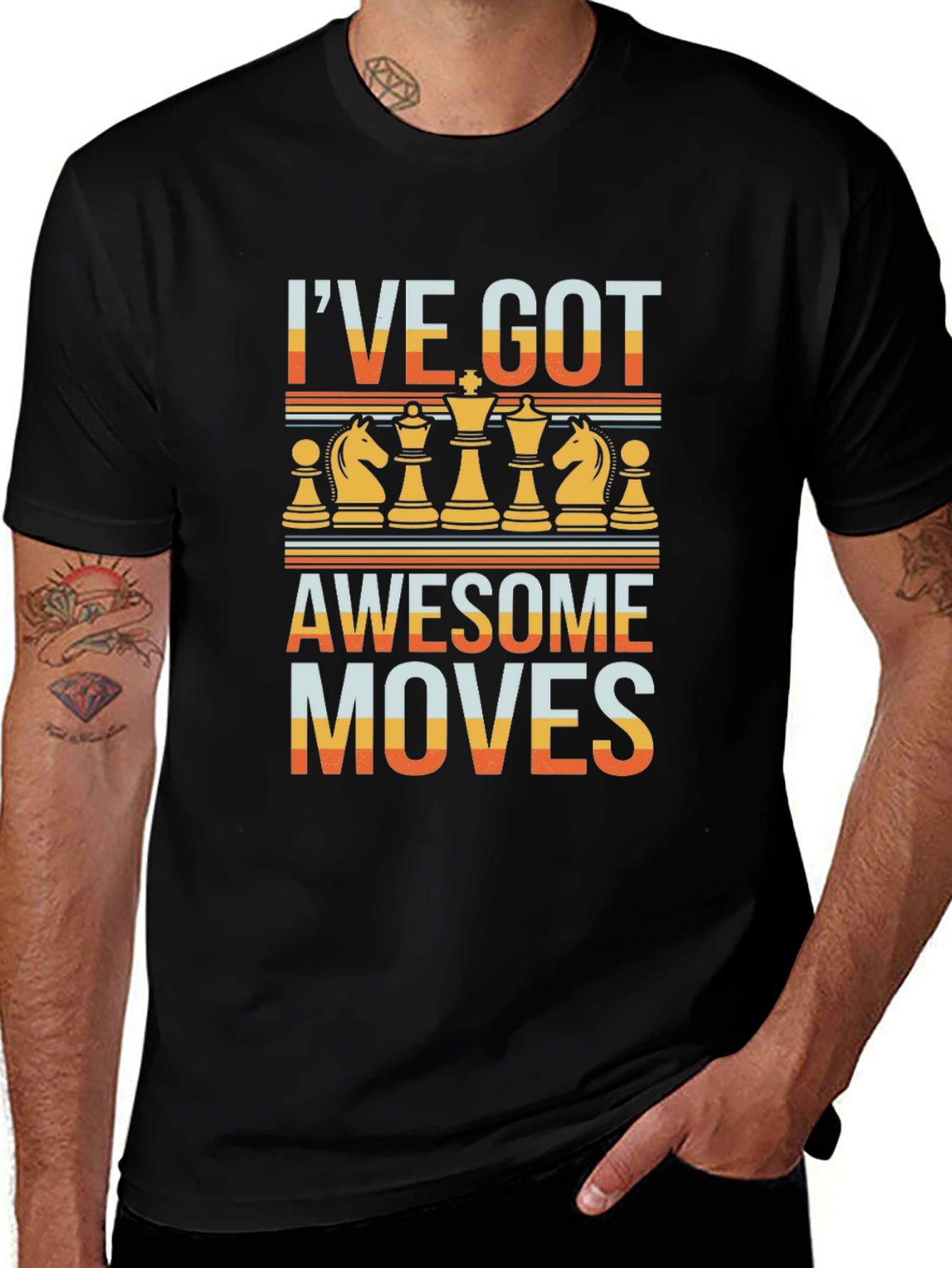 Awesome Moves Chess Graphic T-Shirt
