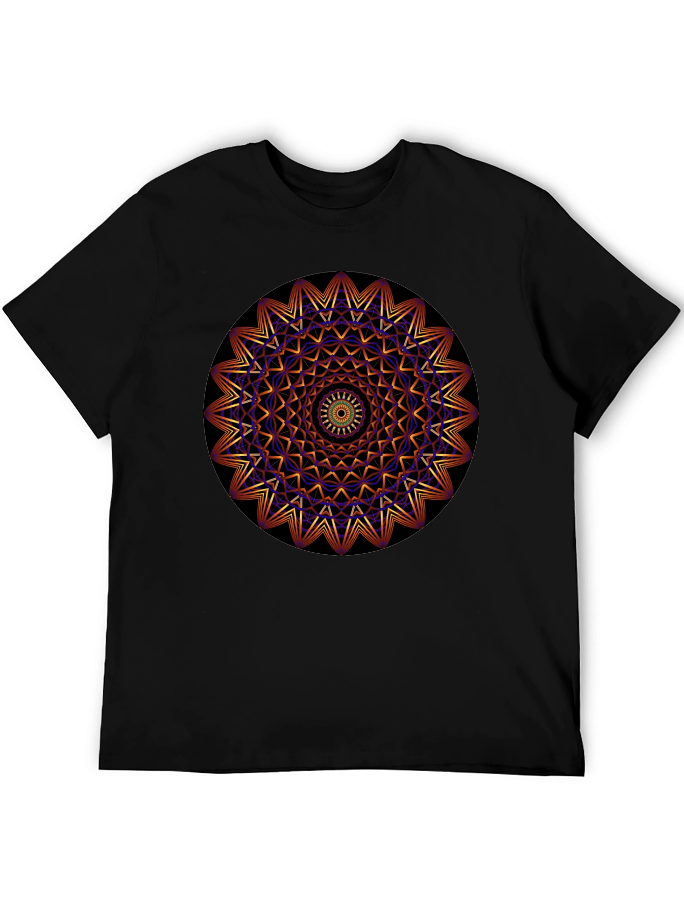 Geometric Mandala Graphic Print T-Shirt