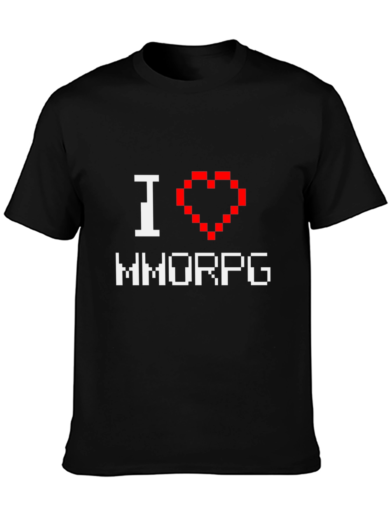 I Heart MMORPG Gamer T-Shirt - Black
