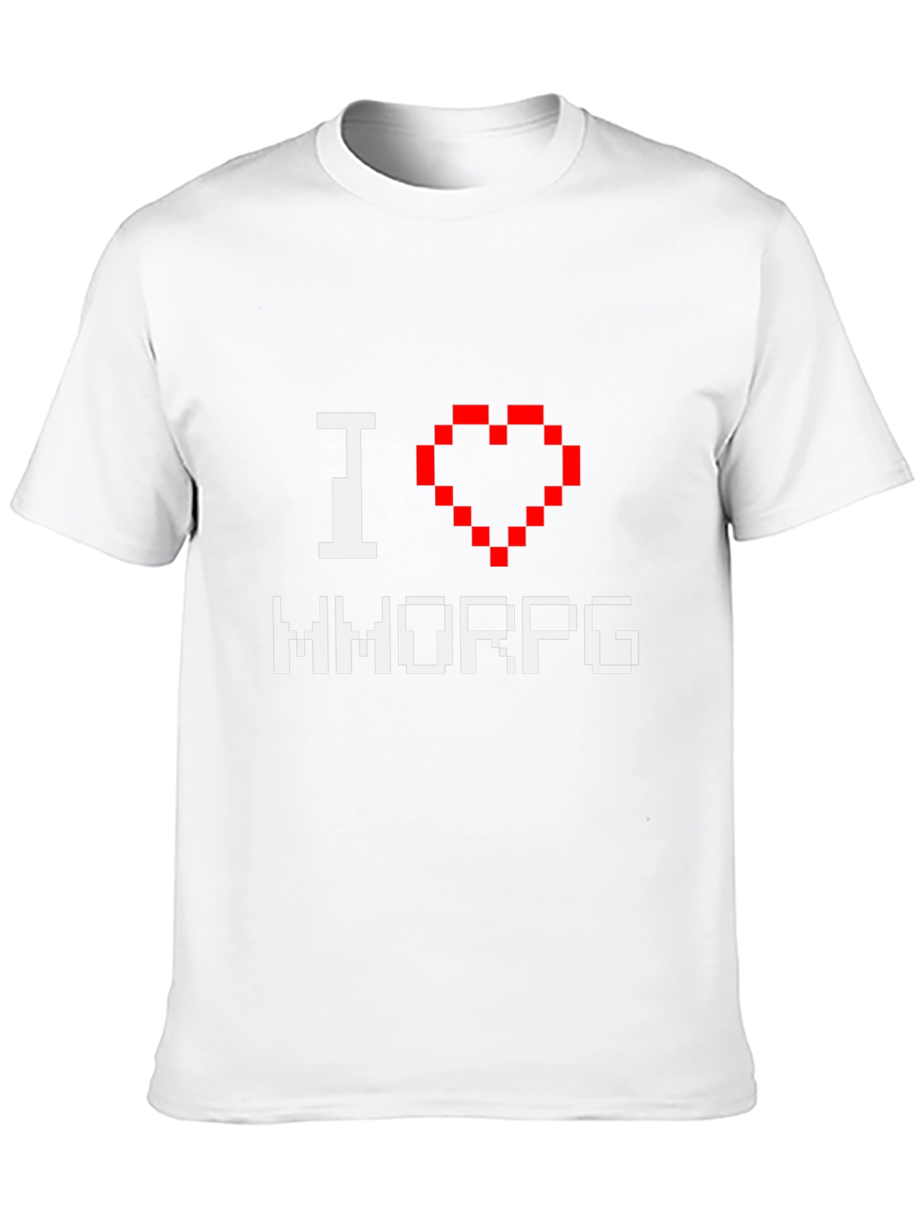 I Heart MMORPG Gamer T-Shirt - Black