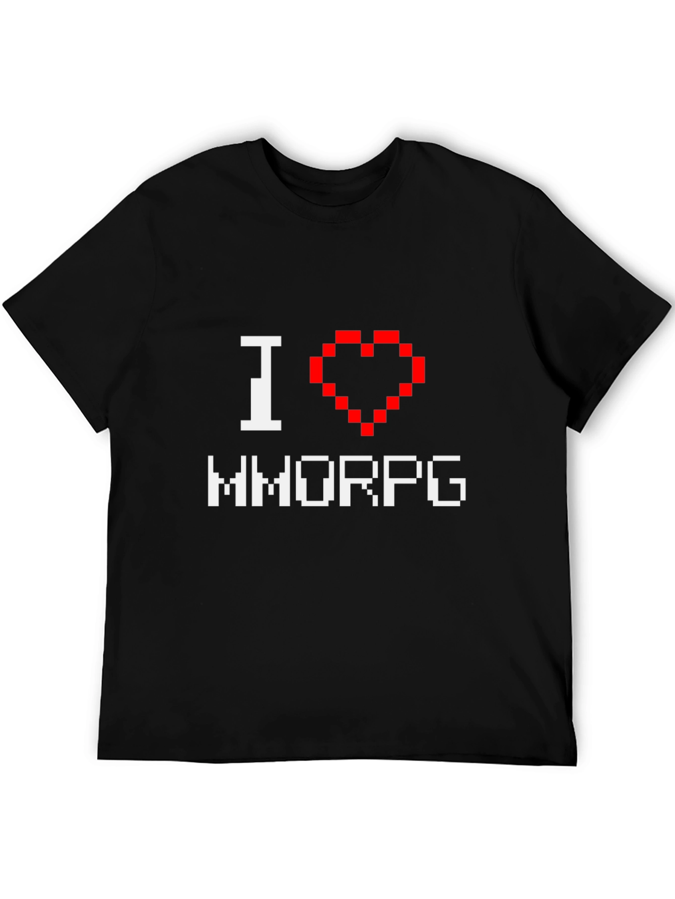 I Heart MMORPG Gamer T-Shirt - Black
