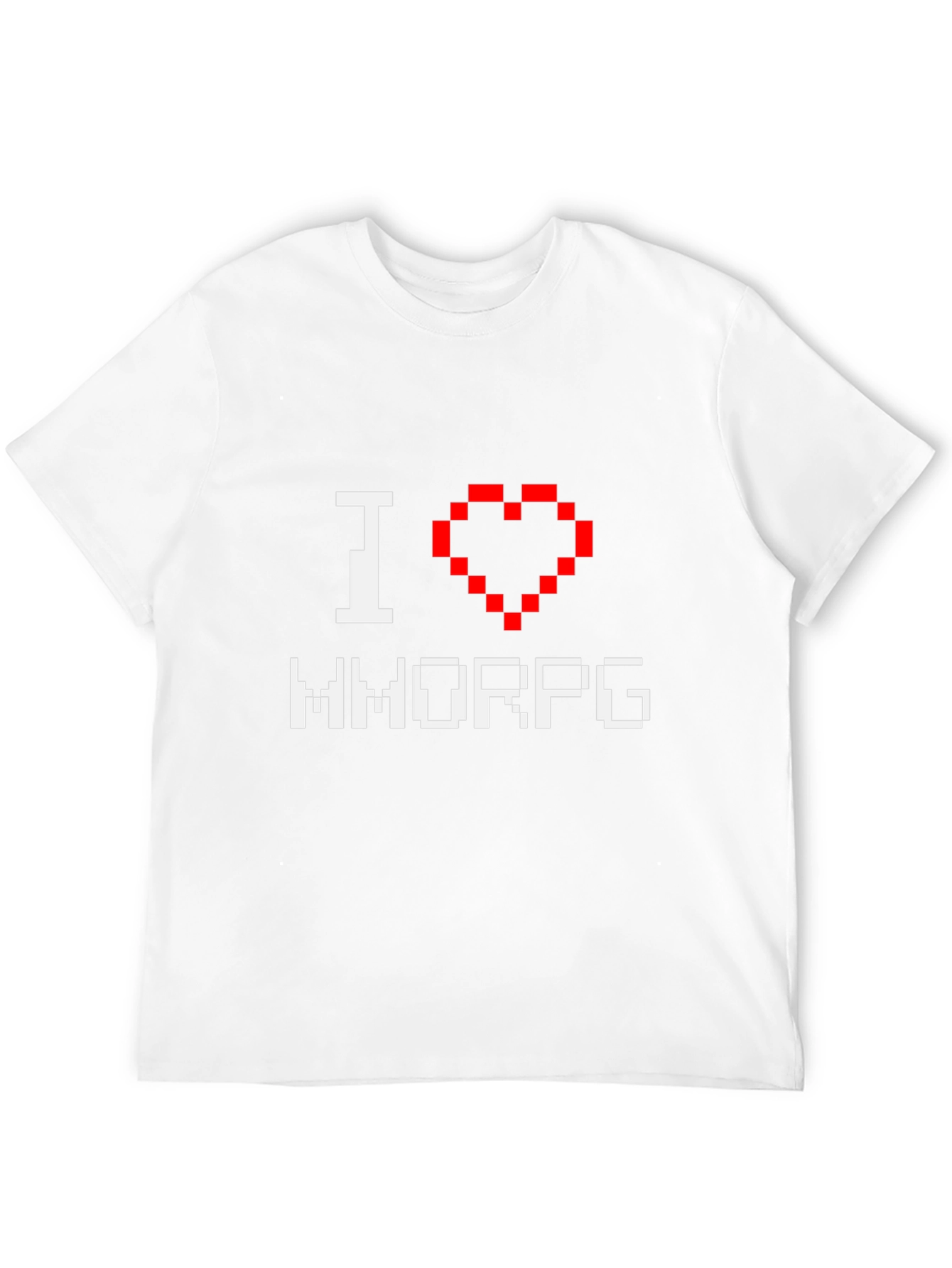 I Heart MMORPG Gamer T-Shirt - Black