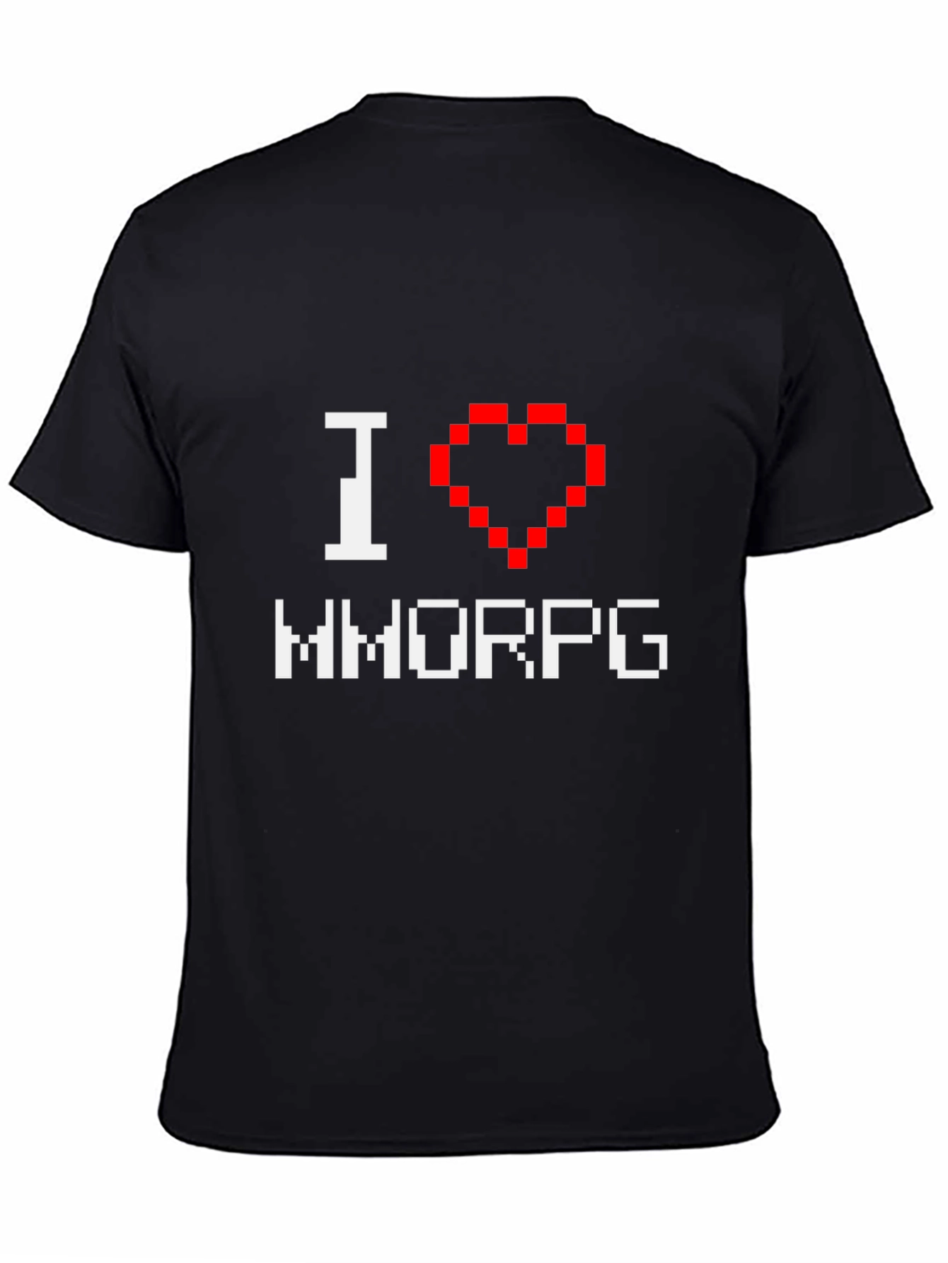 I Heart MMORPG Gamer T-Shirt - Black
