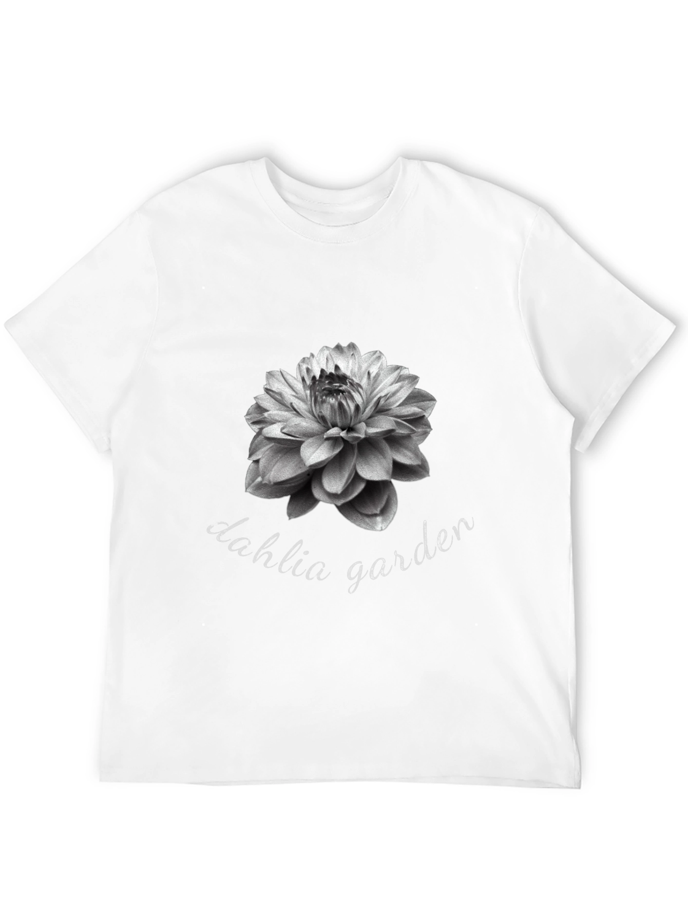 Dahlia Garden Black T-Shirt