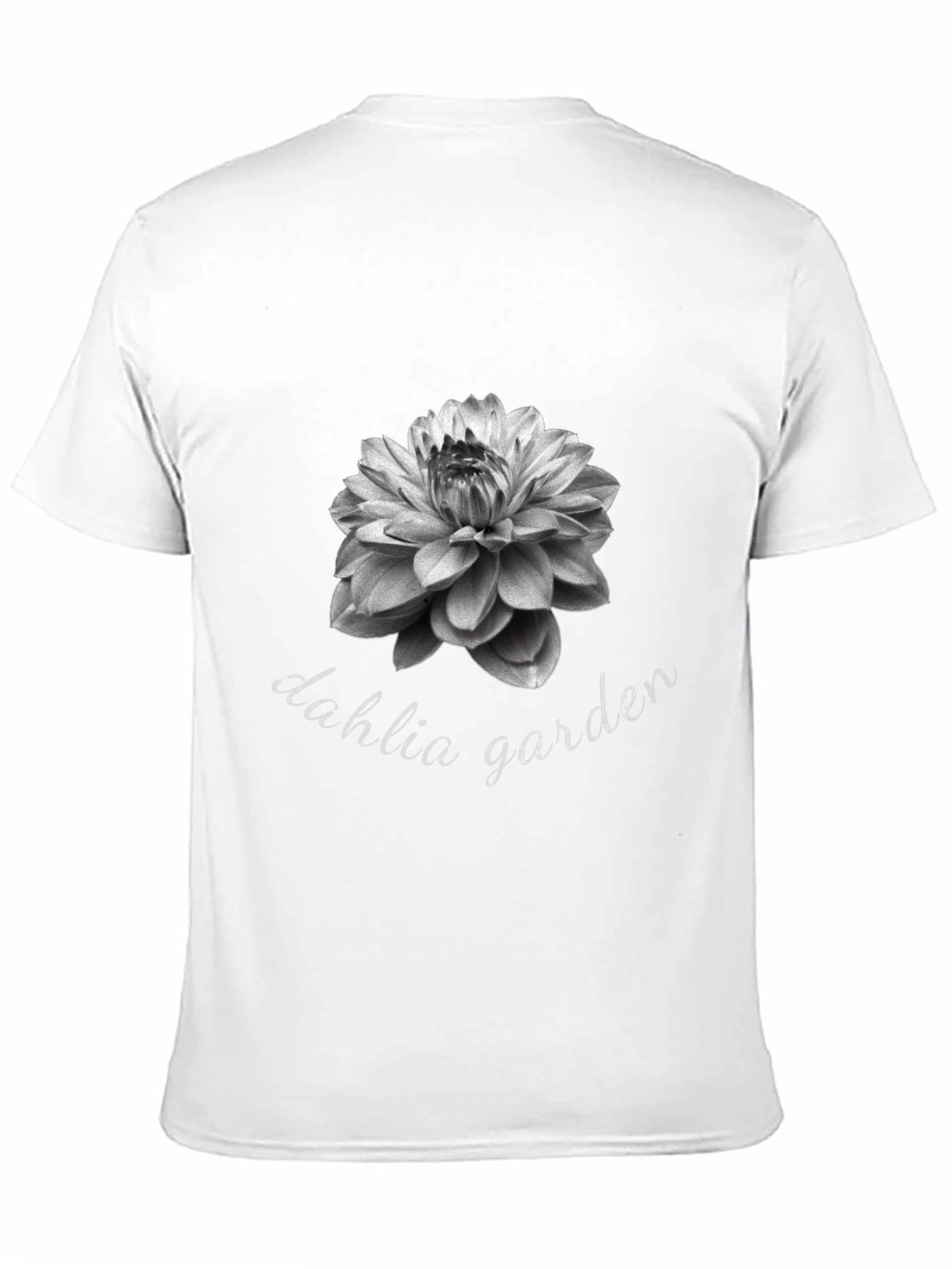 Dahlia Garden Black T-Shirt
