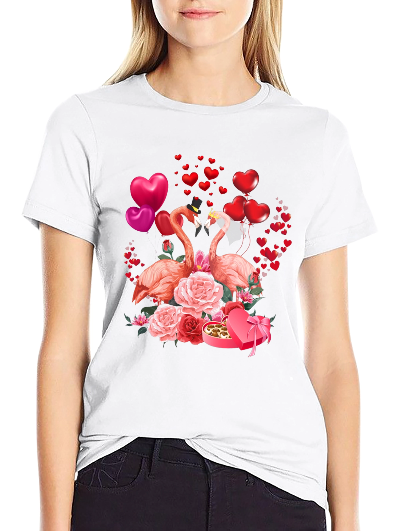 Flamingo Valentines Day T-Shirt