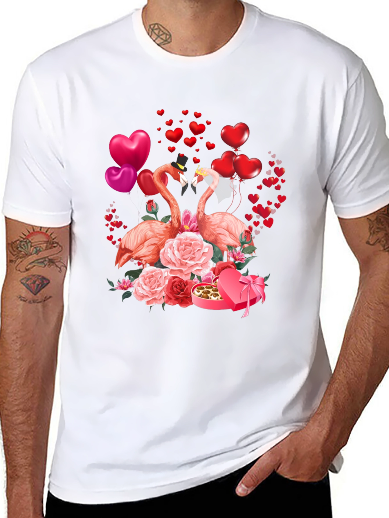 Flamingo Valentines Day T-Shirt