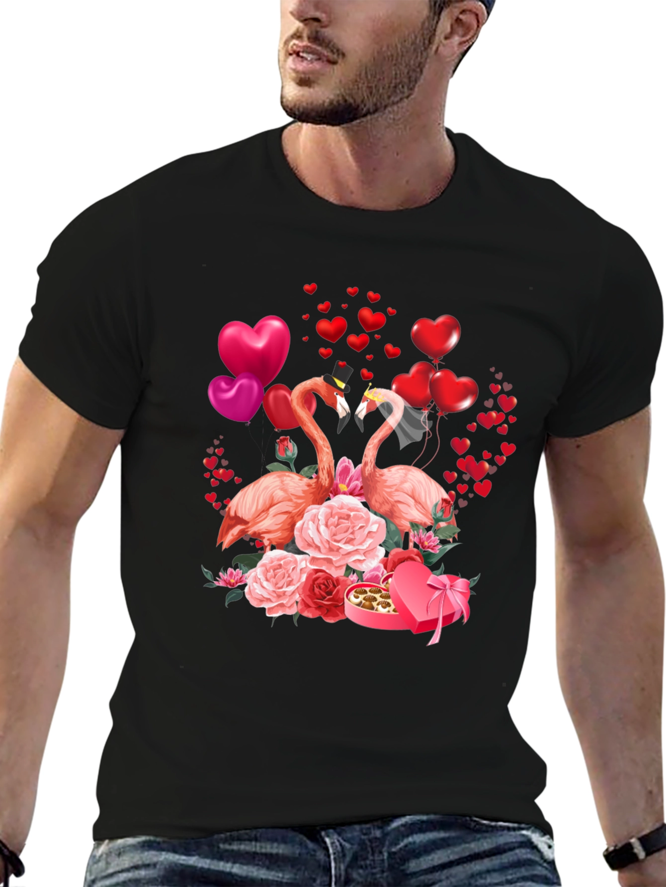 Flamingo Valentines Day T-Shirt