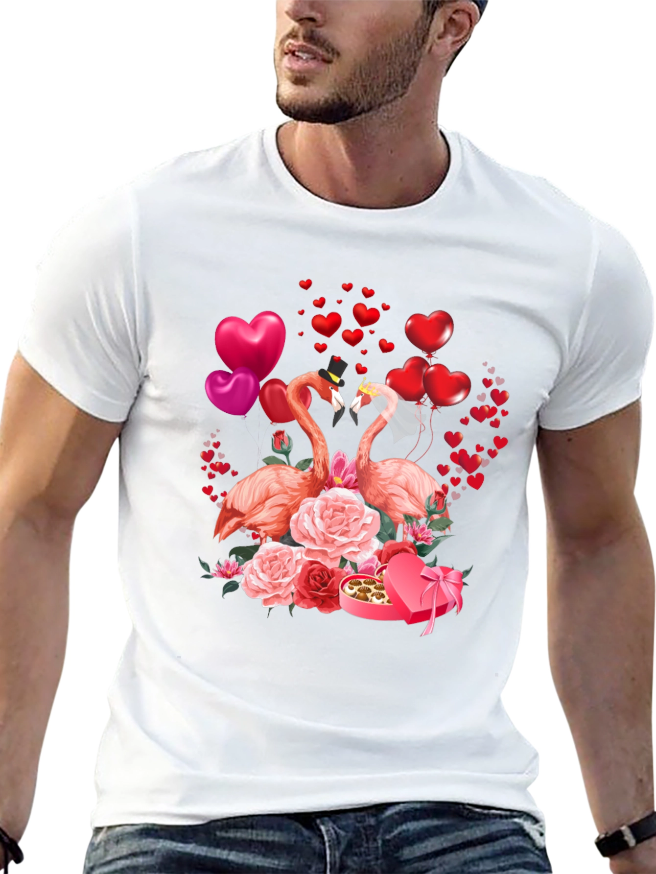 Flamingo Valentines Day T-Shirt