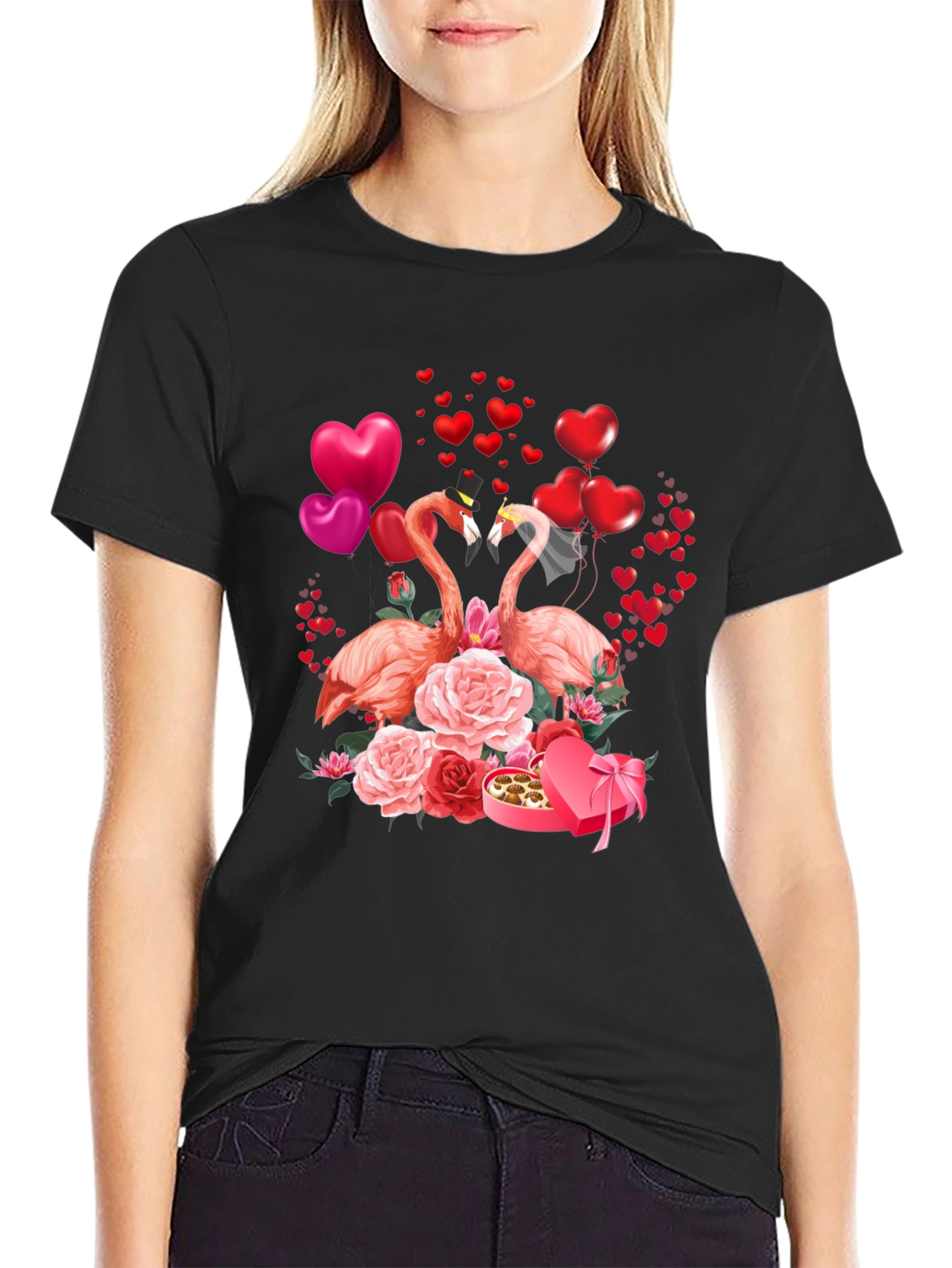 Flamingo Valentines Day T-Shirt