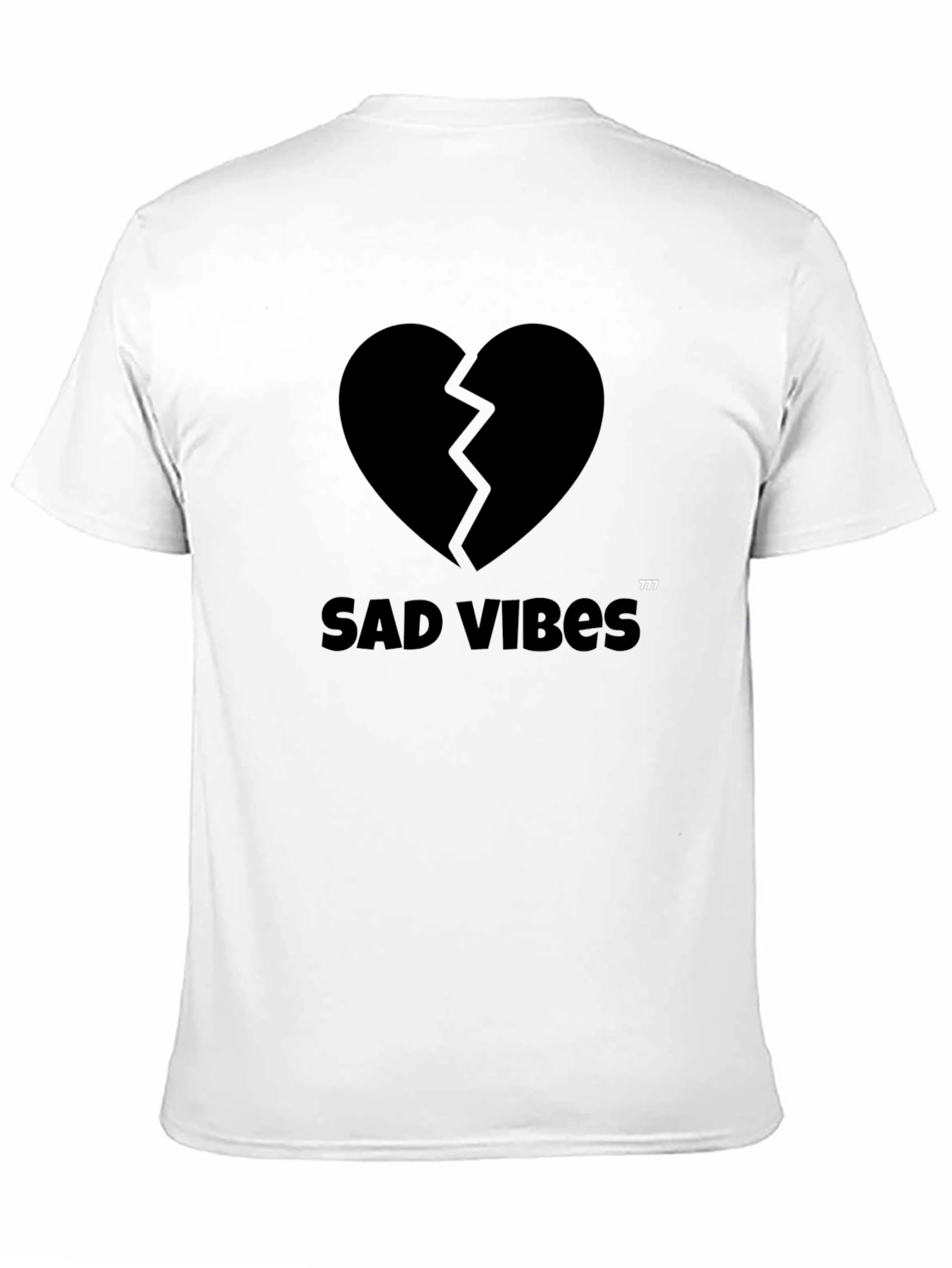 Sad Vibes Black Graphic Tee