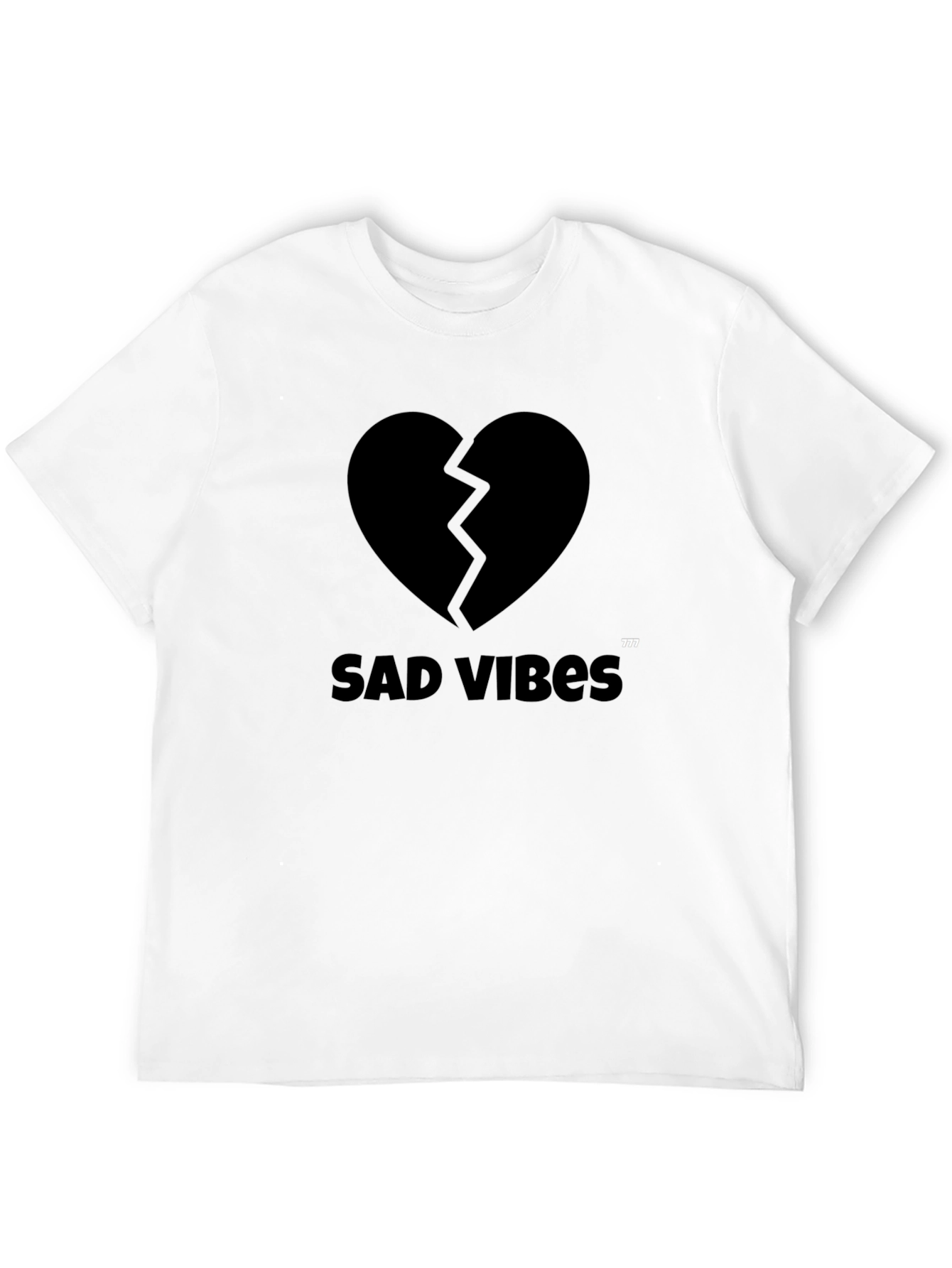 Sad Vibes Black Graphic Tee