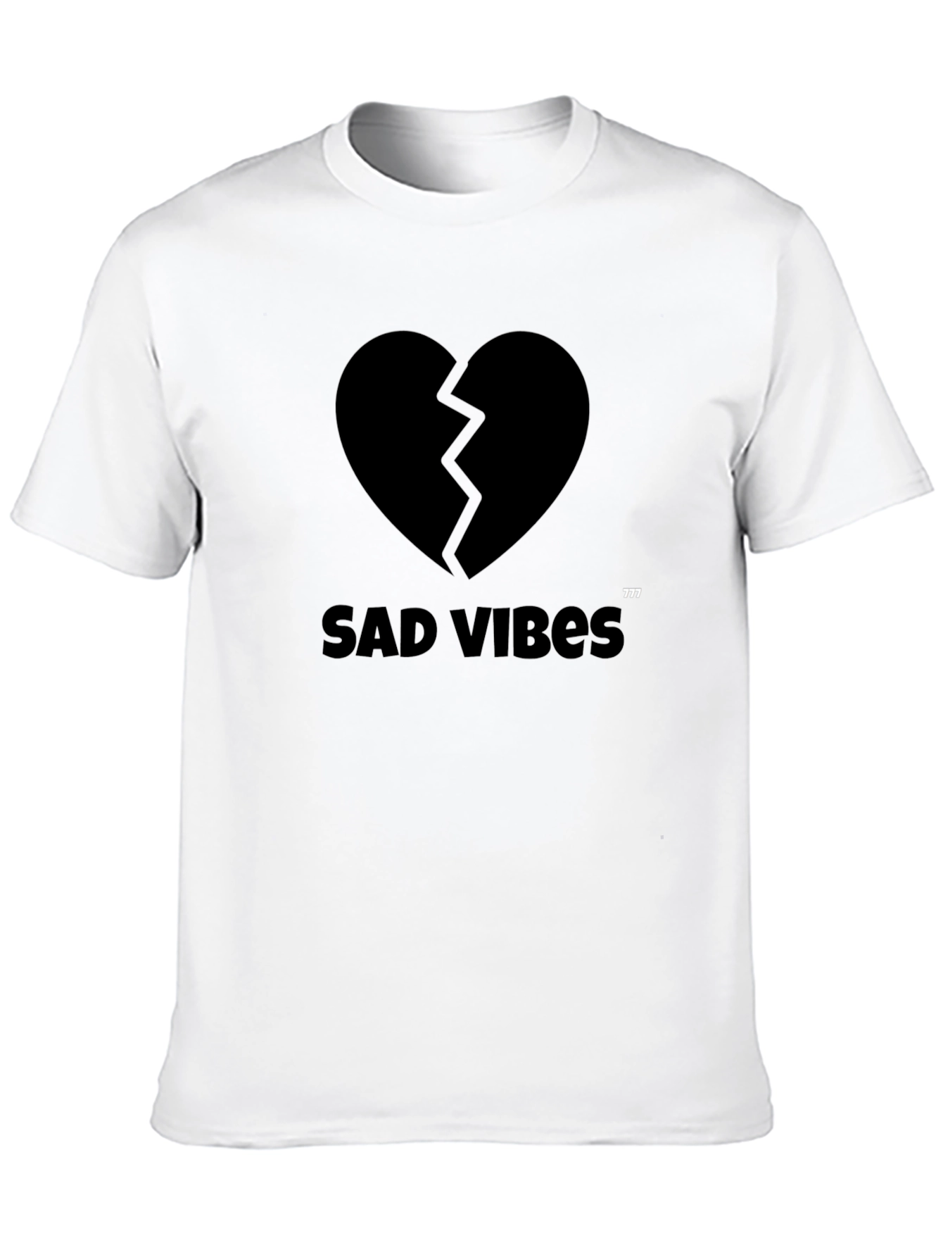 Sad Vibes Black Graphic Tee