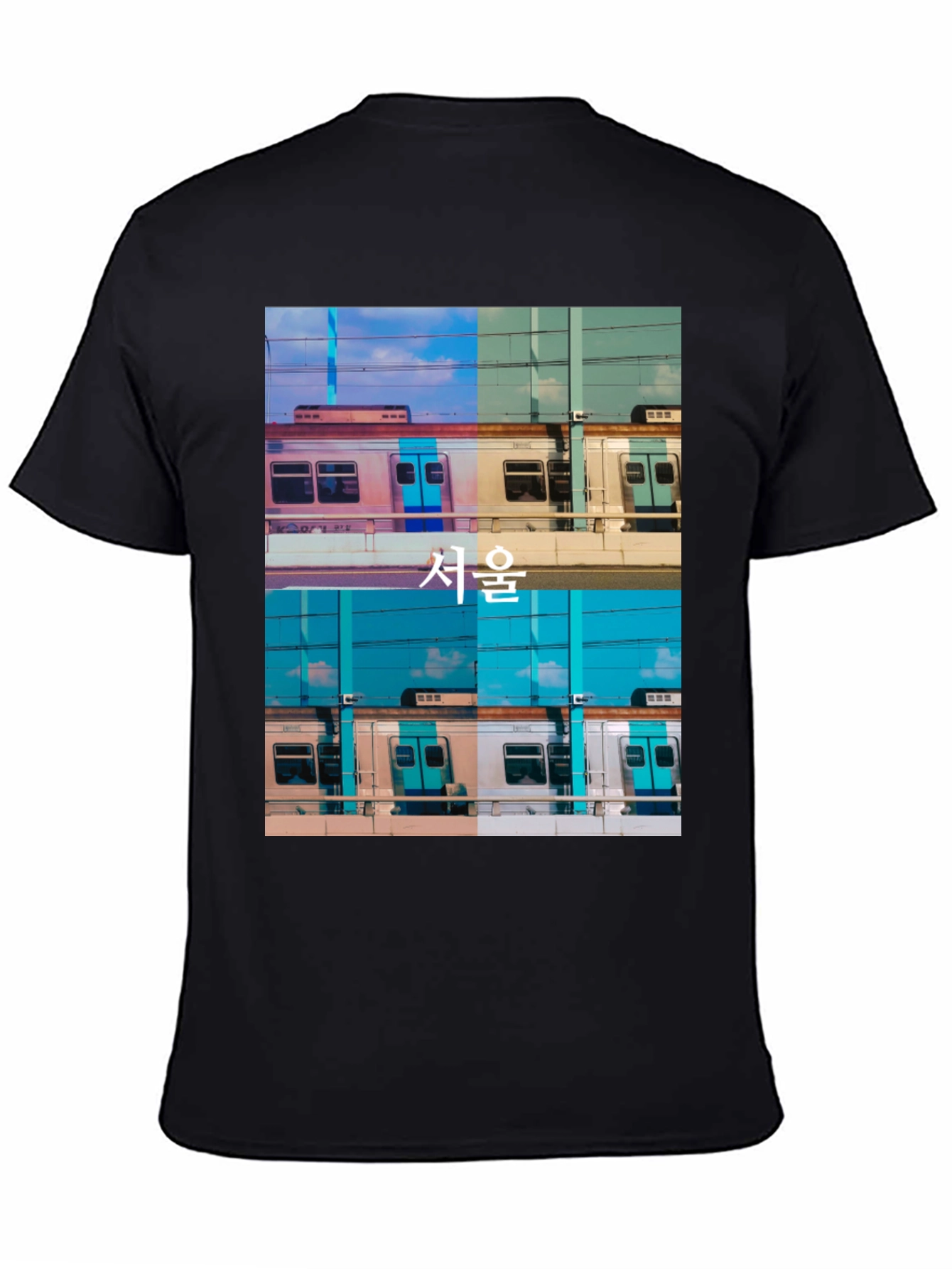 Seoul Train Graphic Tee - Urban Style