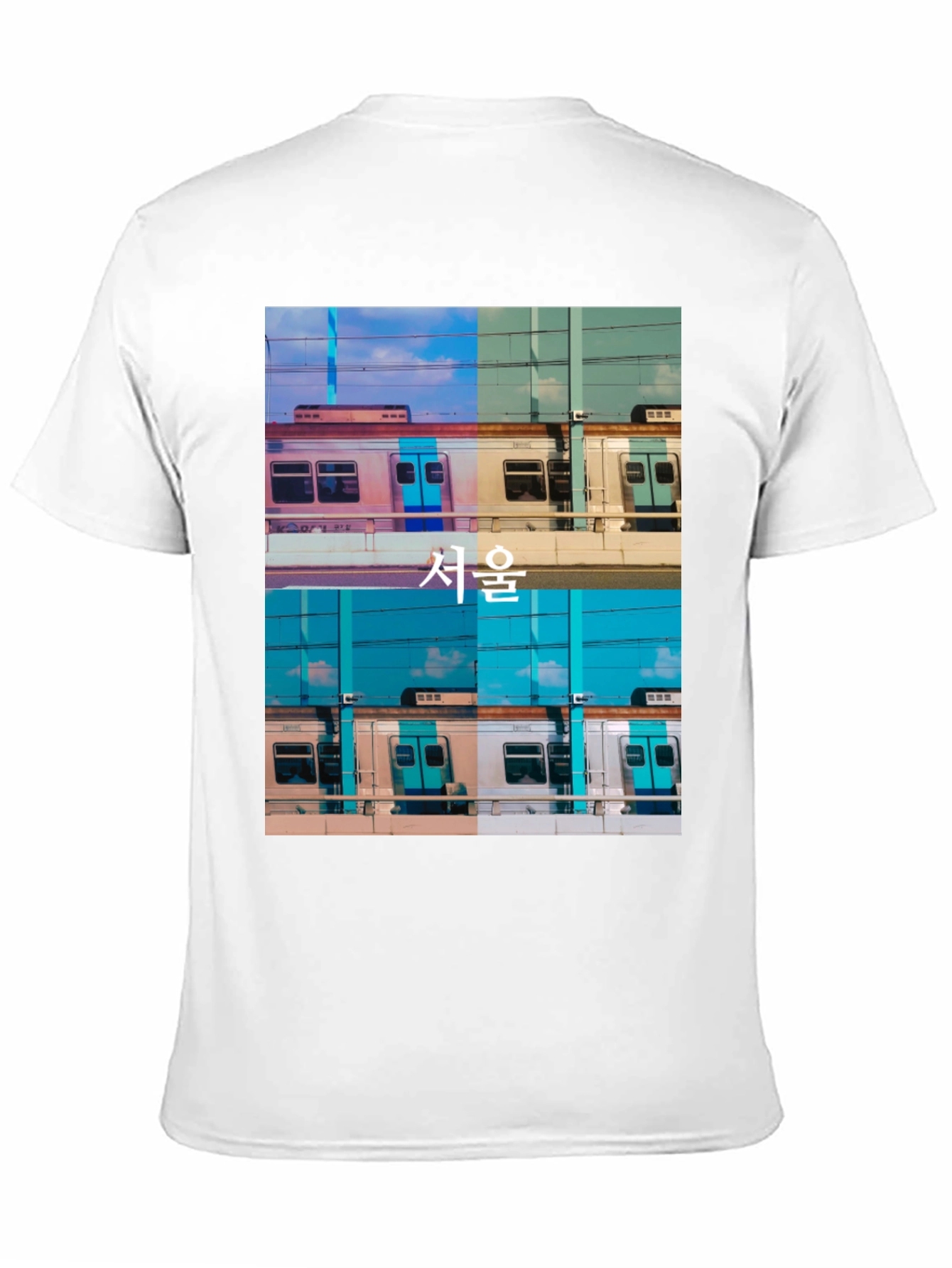 Seoul Train Graphic Tee - Urban Style