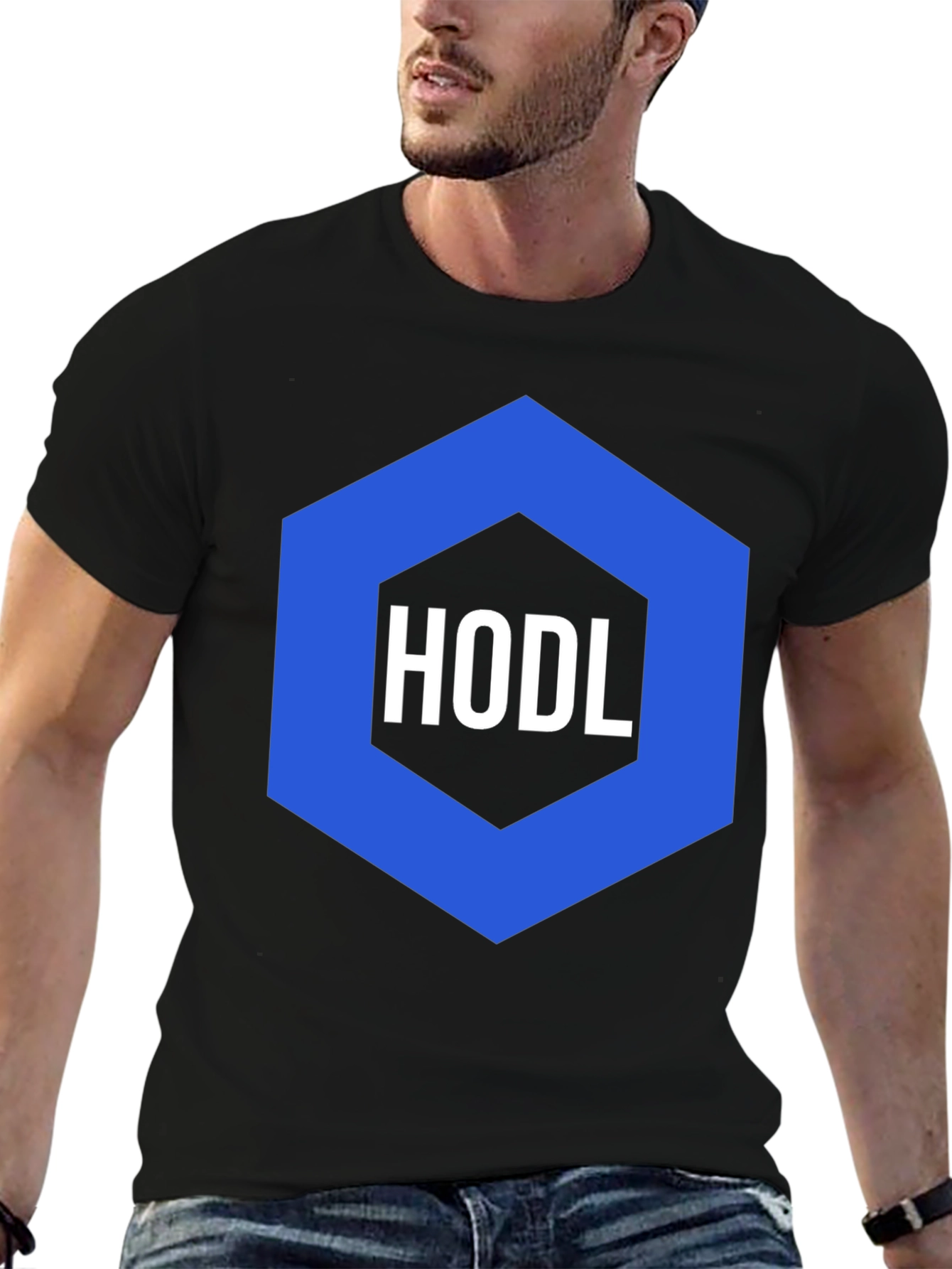 HODL Crypto T-Shirt - Black Cotton Graphic Tee