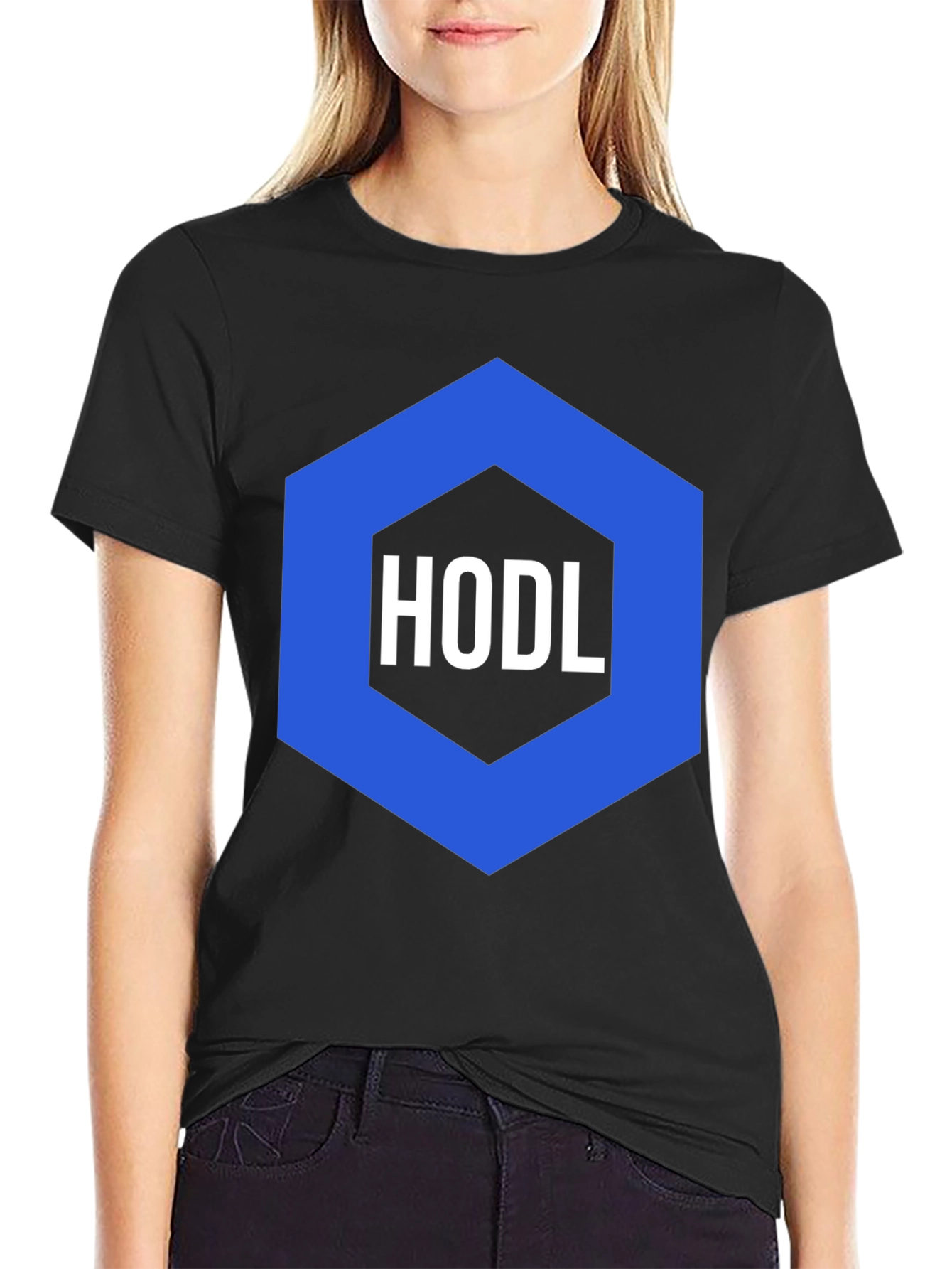 HODL Crypto T-Shirt - Black Cotton Graphic Tee
