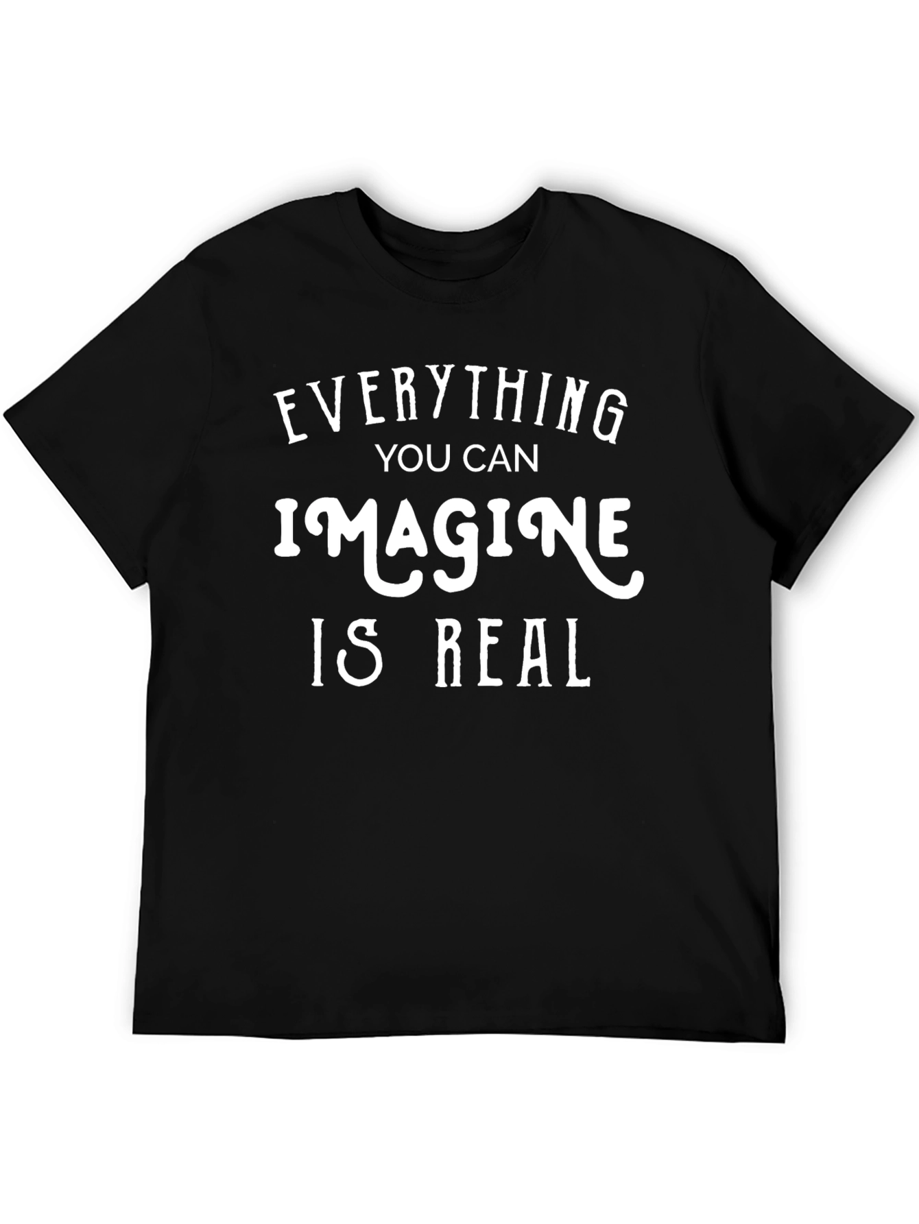 Imagine Is Real Graphic Tee - Black