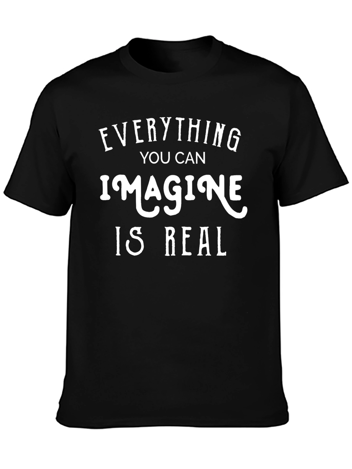 Imagine Is Real Graphic Tee - Black