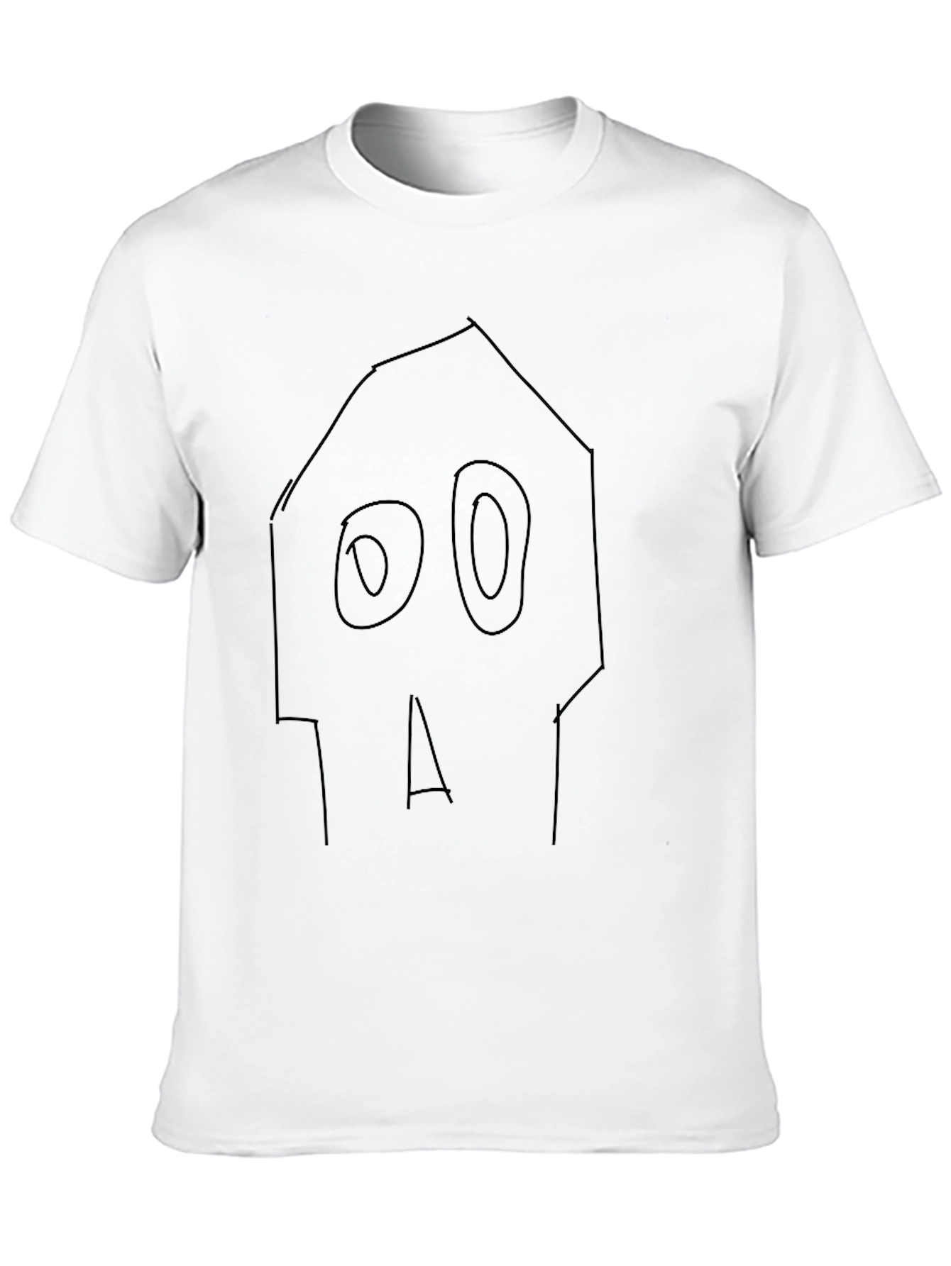 Sketchy Skull Black T-Shirt - Edgy Graphic Tee