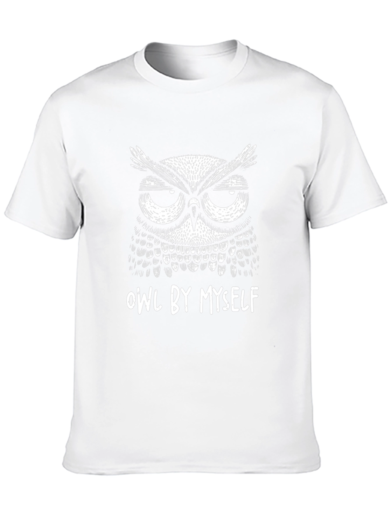 Owl By Myself Black Graphic T-Shirt