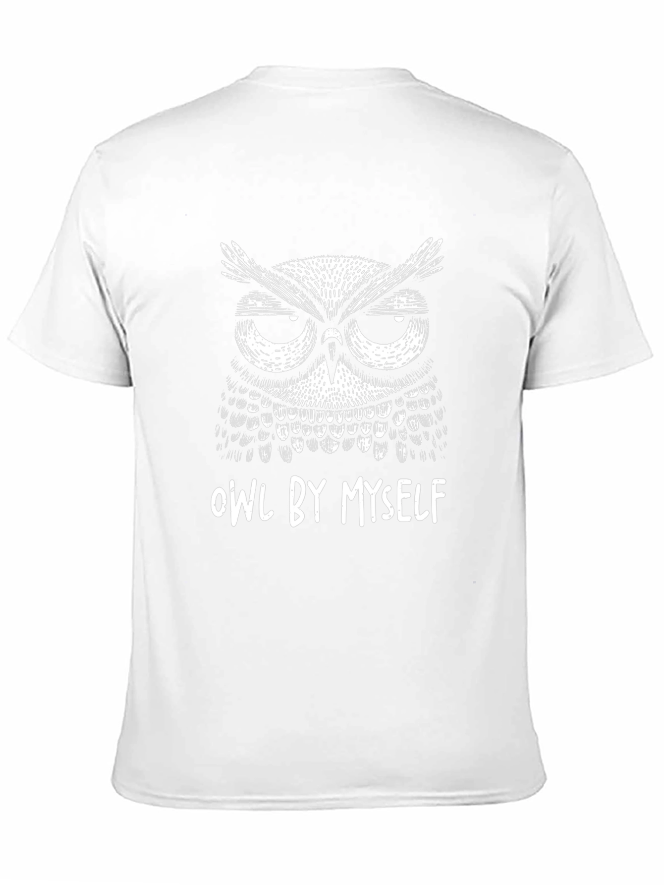 Owl By Myself Black Graphic T-Shirt