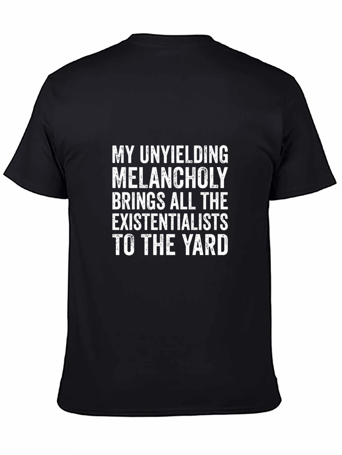 Melancholy Existentialist Graphic Tee - Funny T-Shirt