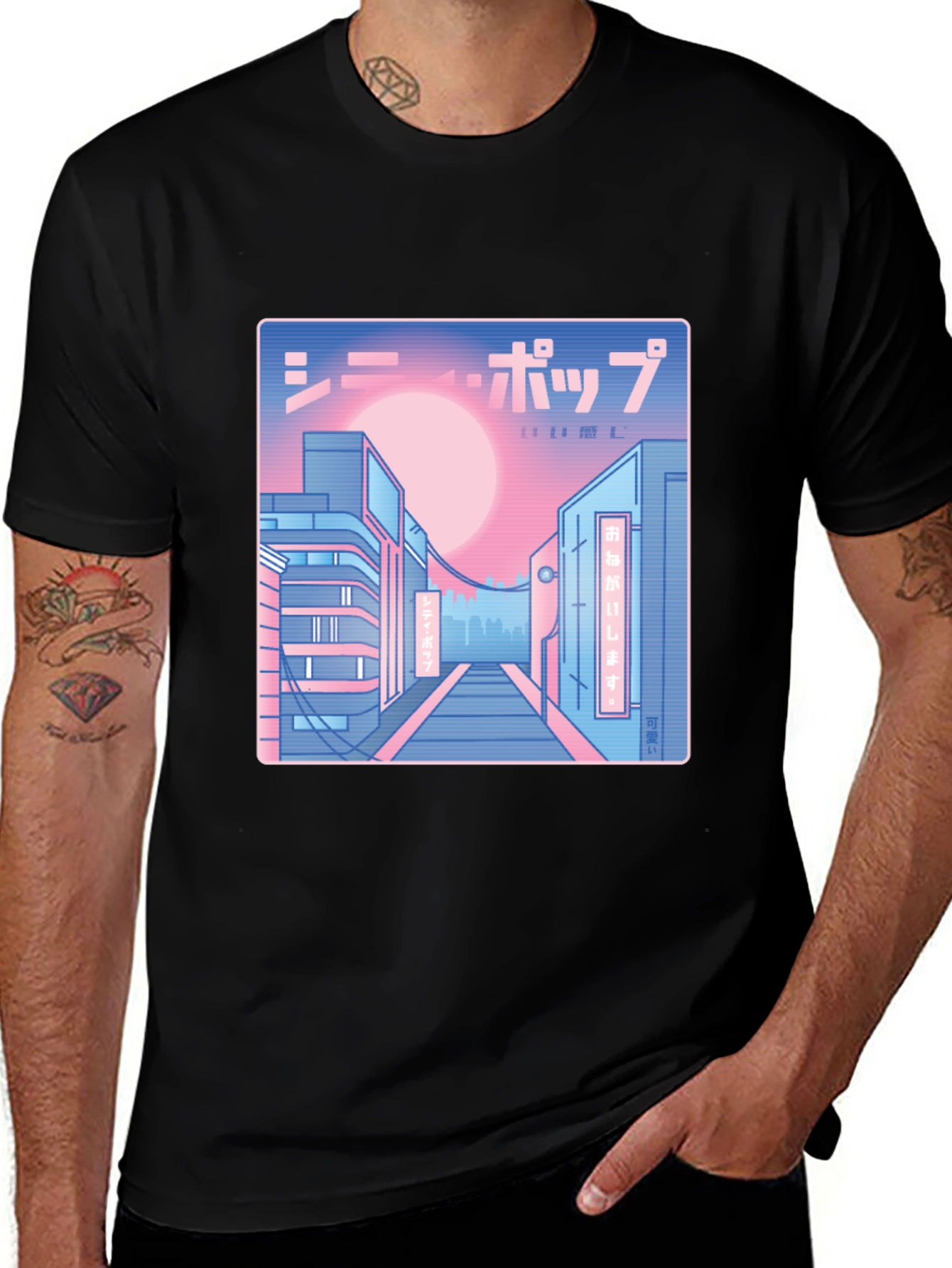 Synthwave Japan Aesthetic Graphic Tee