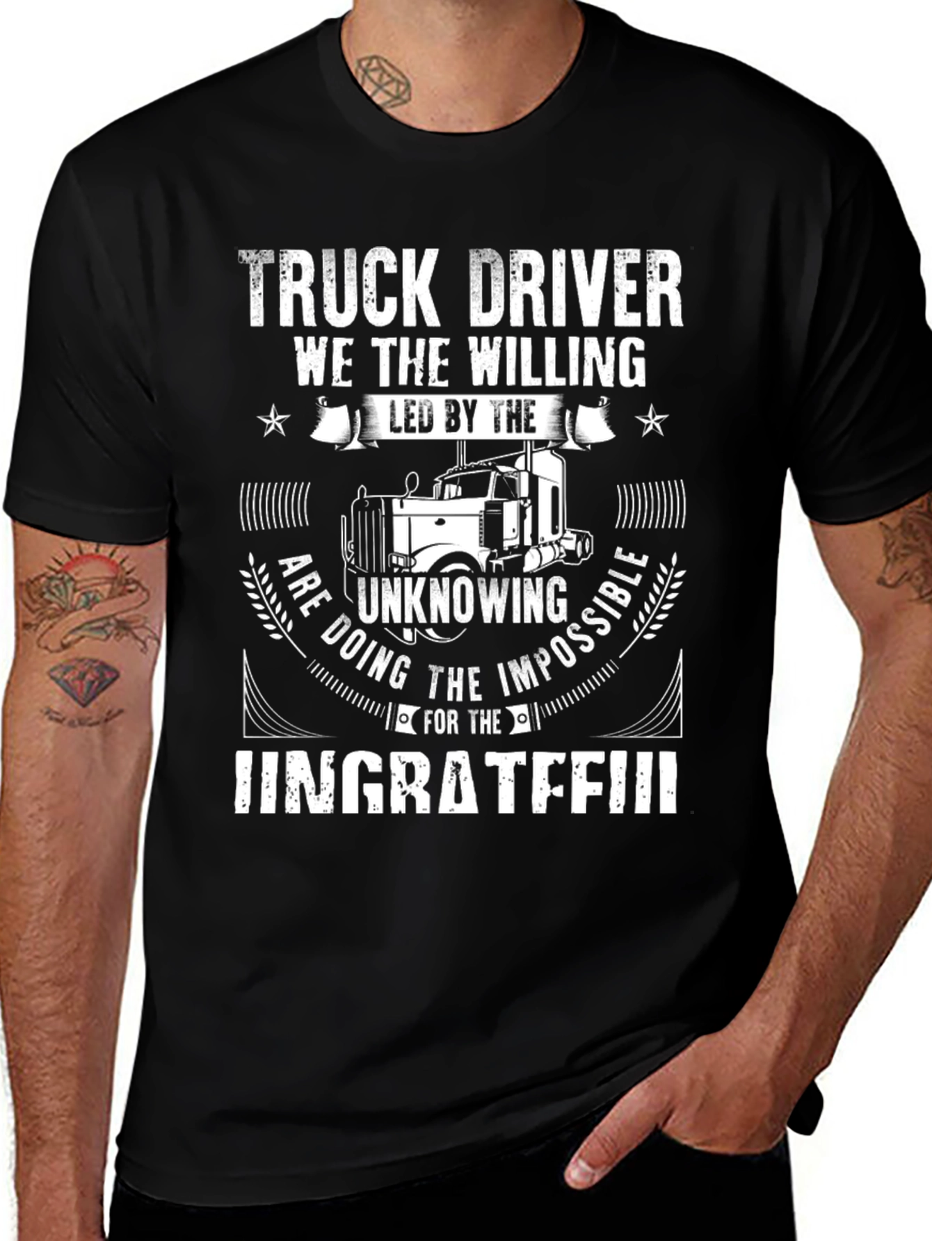 Truck Driver Graphic Tee - Ungrateful