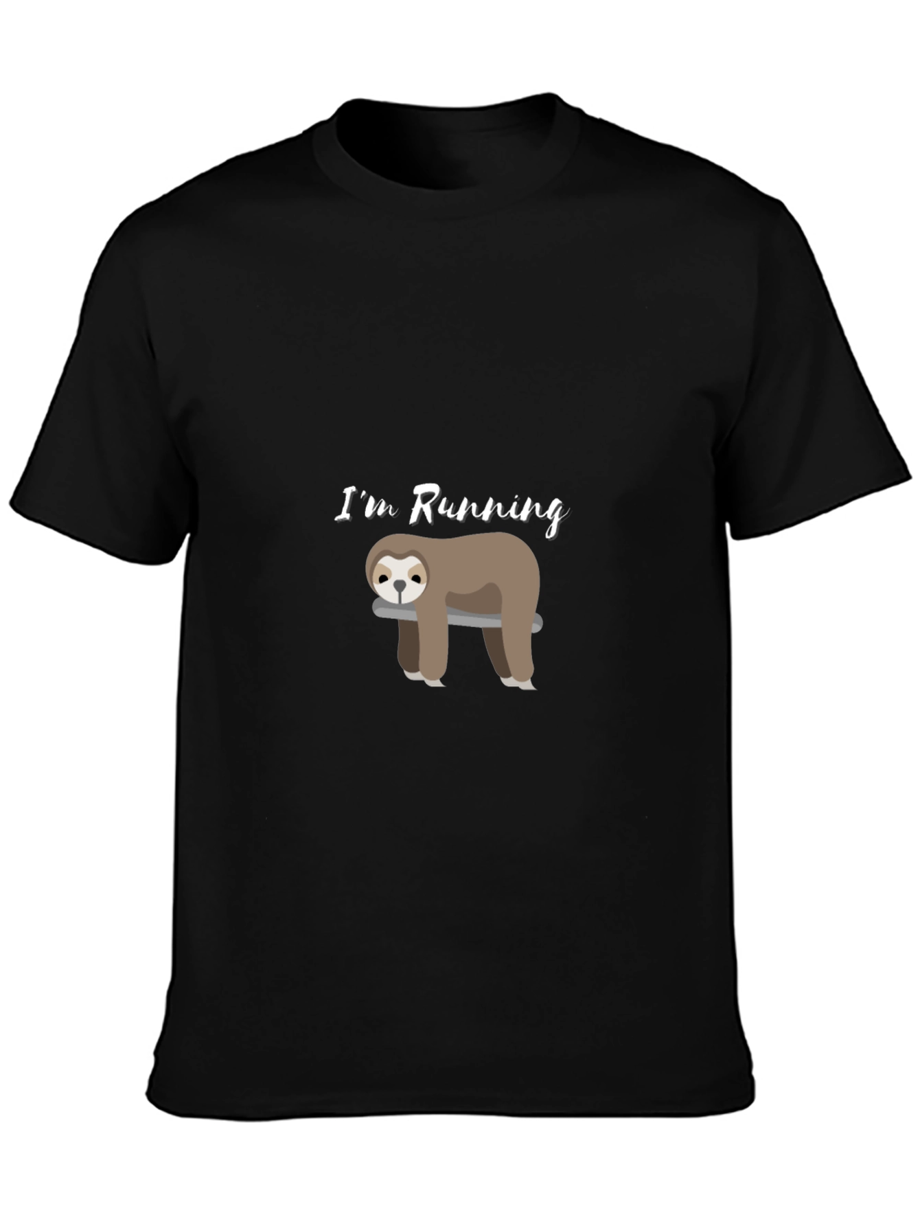 Funny Sloth Running T-Shirt - Lazy Athlete Tee
