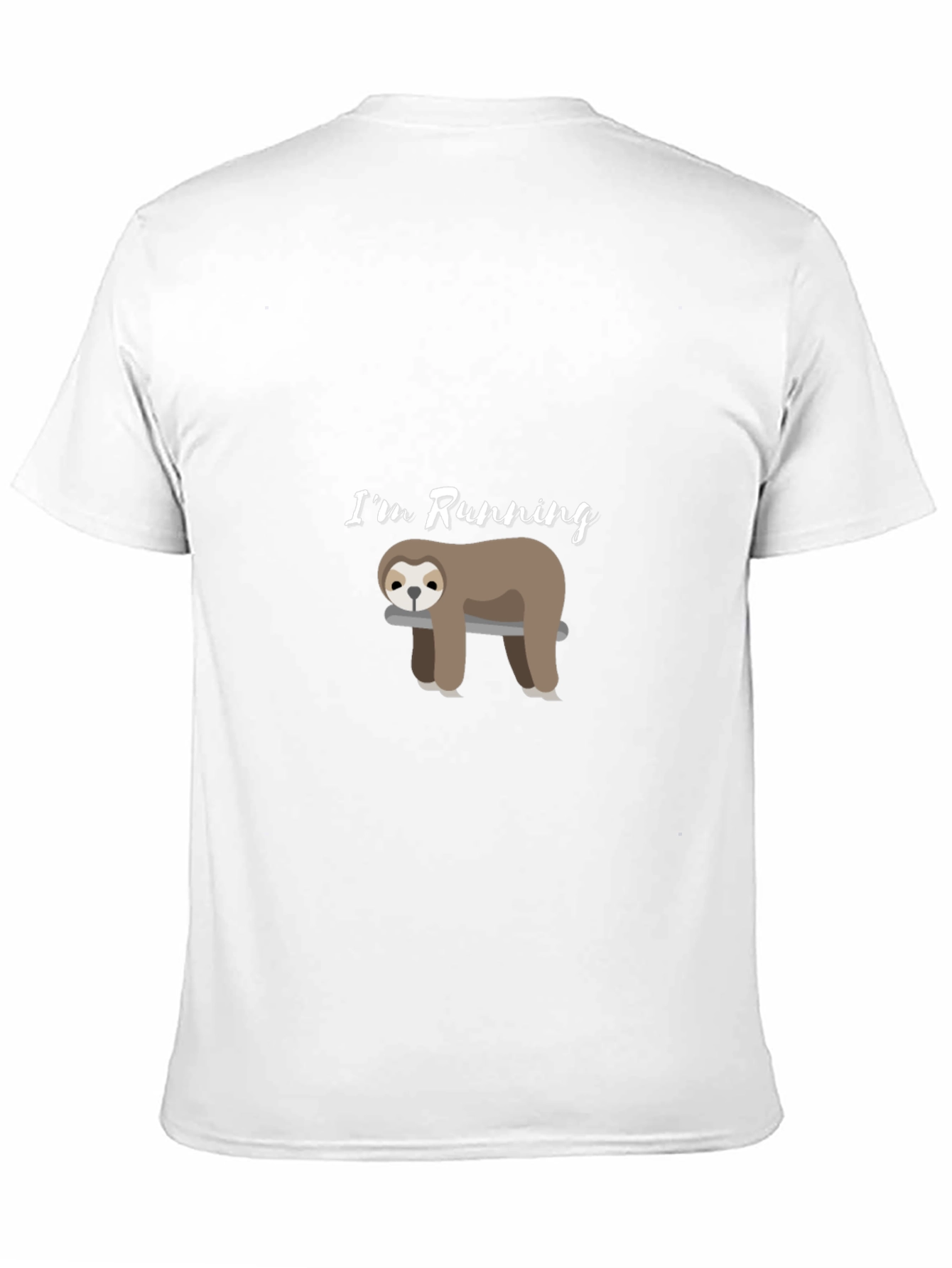 Funny Sloth Running T-Shirt - Lazy Athlete Tee