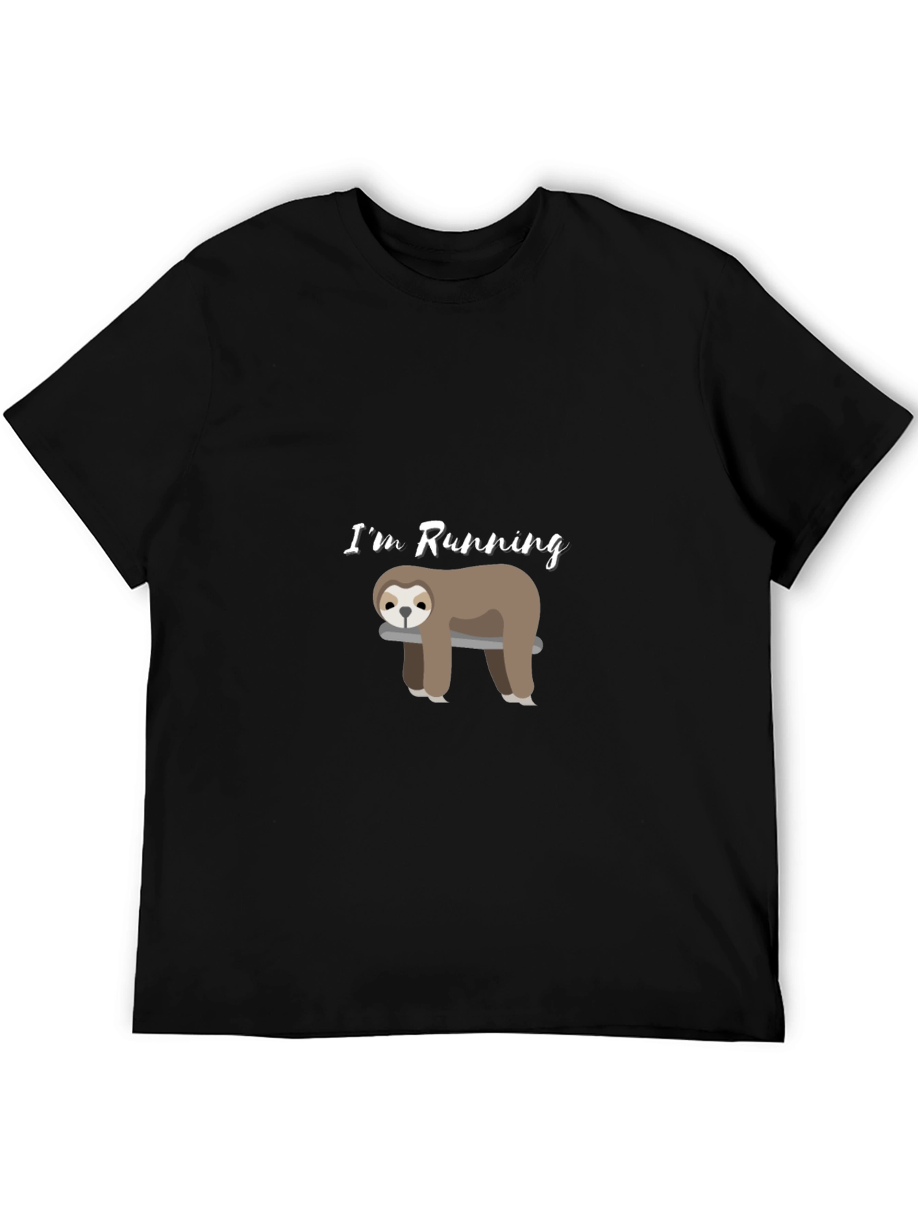 Funny Sloth Running T-Shirt - Lazy Athlete Tee