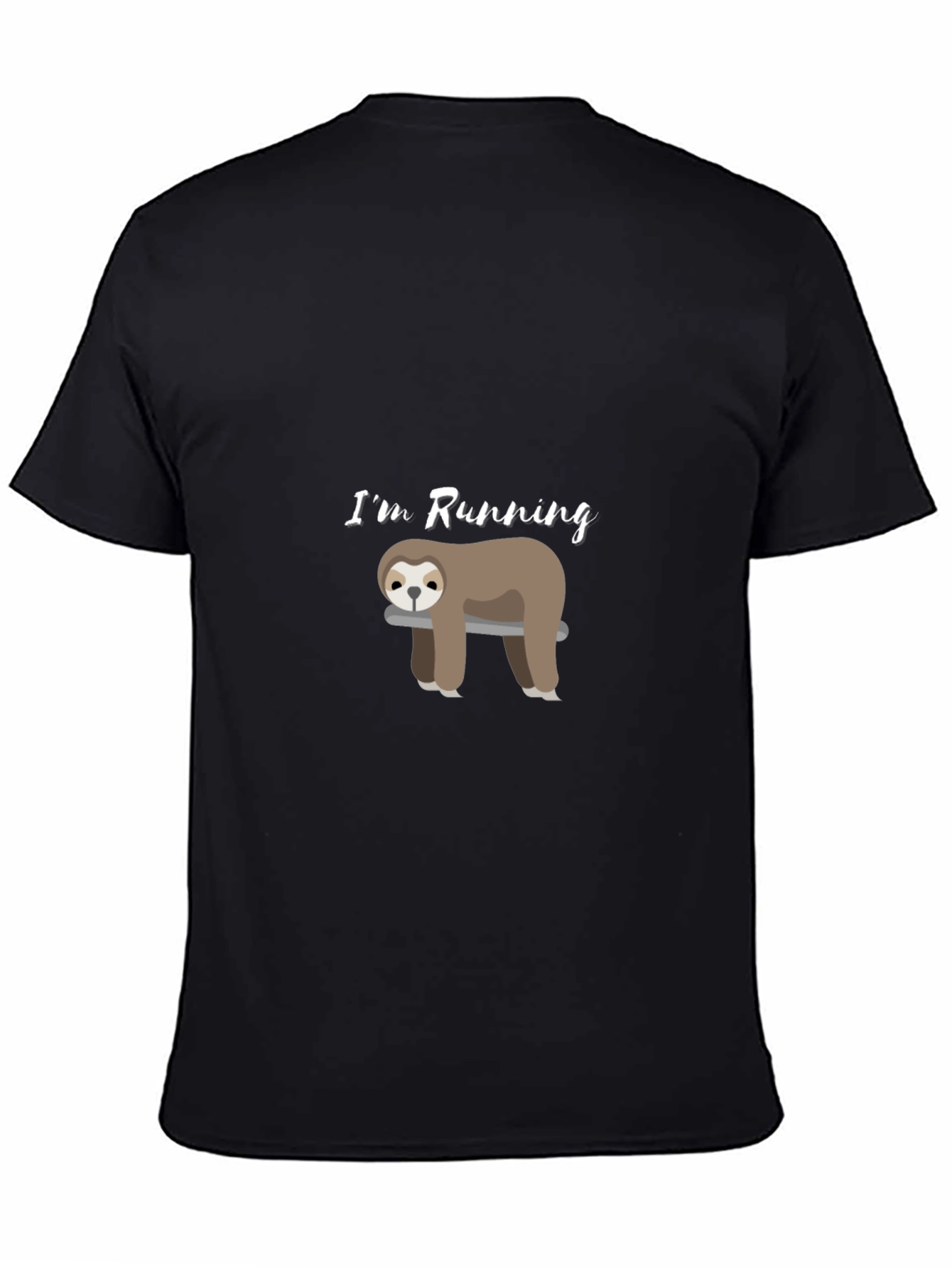 Funny Sloth Running T-Shirt - Lazy Athlete Tee