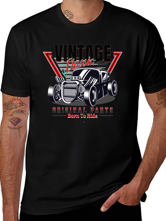 Vintage Classic Car T-Shirt - Born to Ride