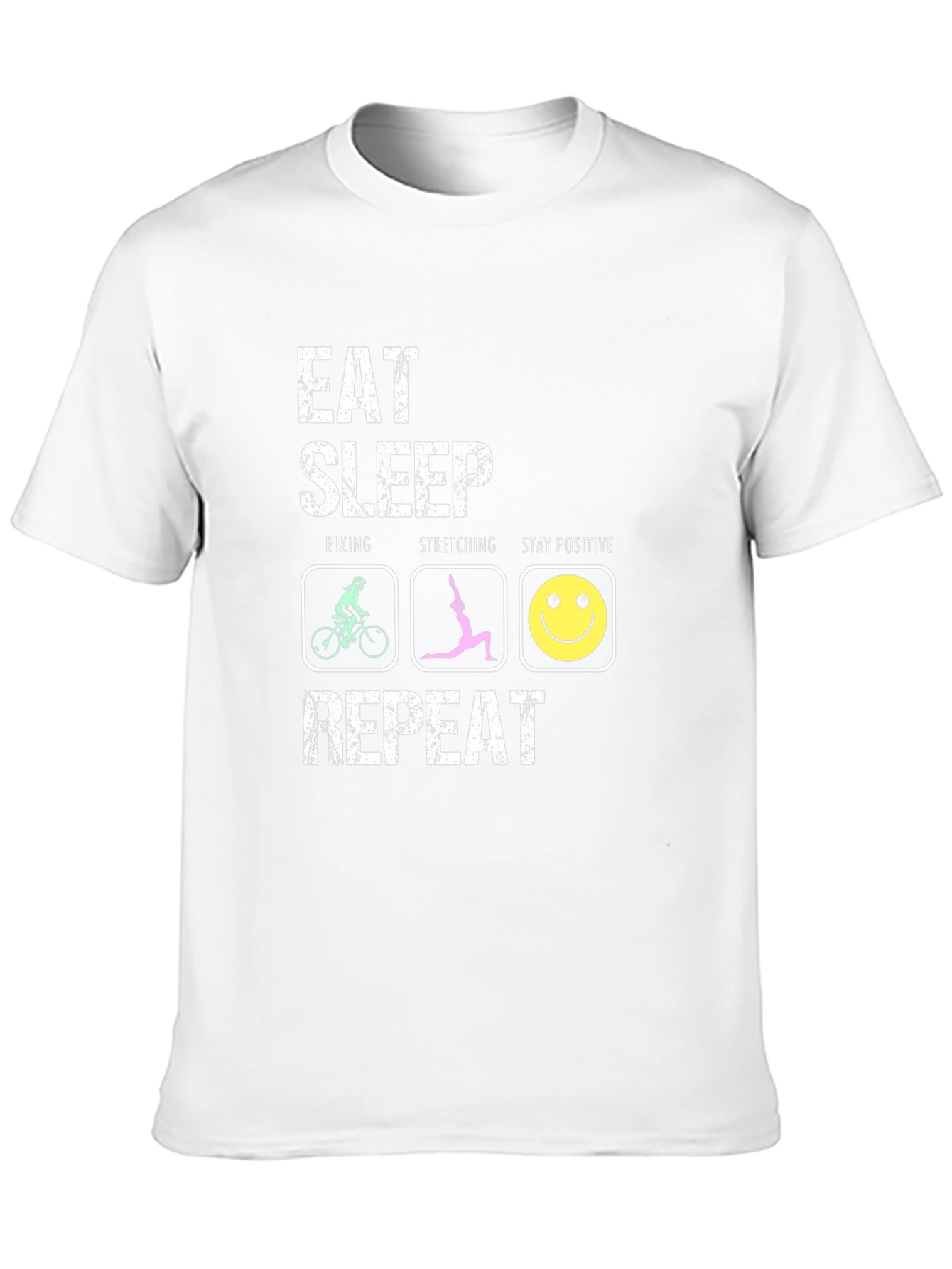 Eat Sleep Biking Stretching T-Shirt