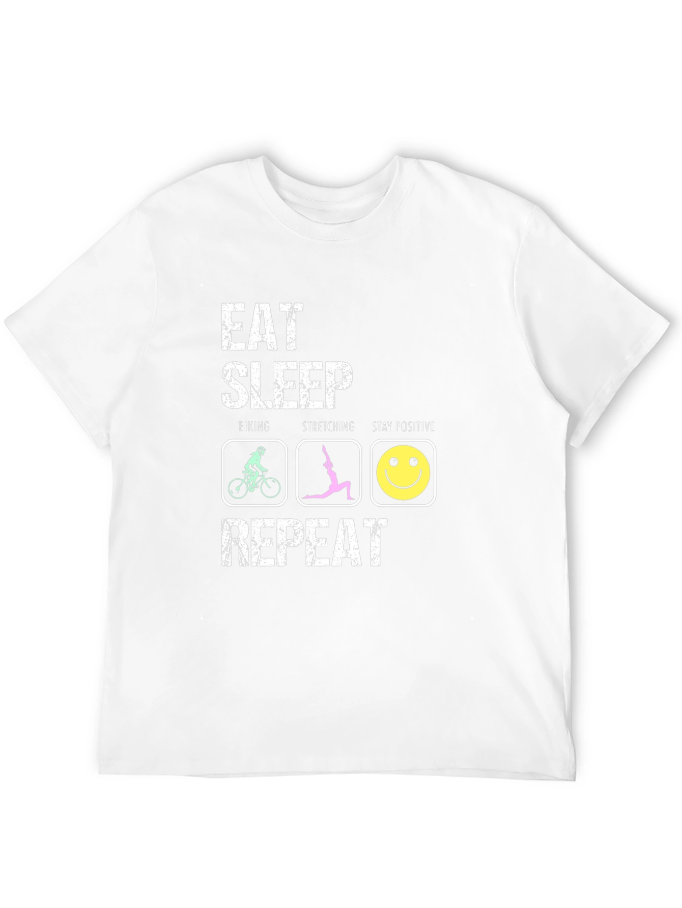Eat Sleep Biking Stretching T-Shirt