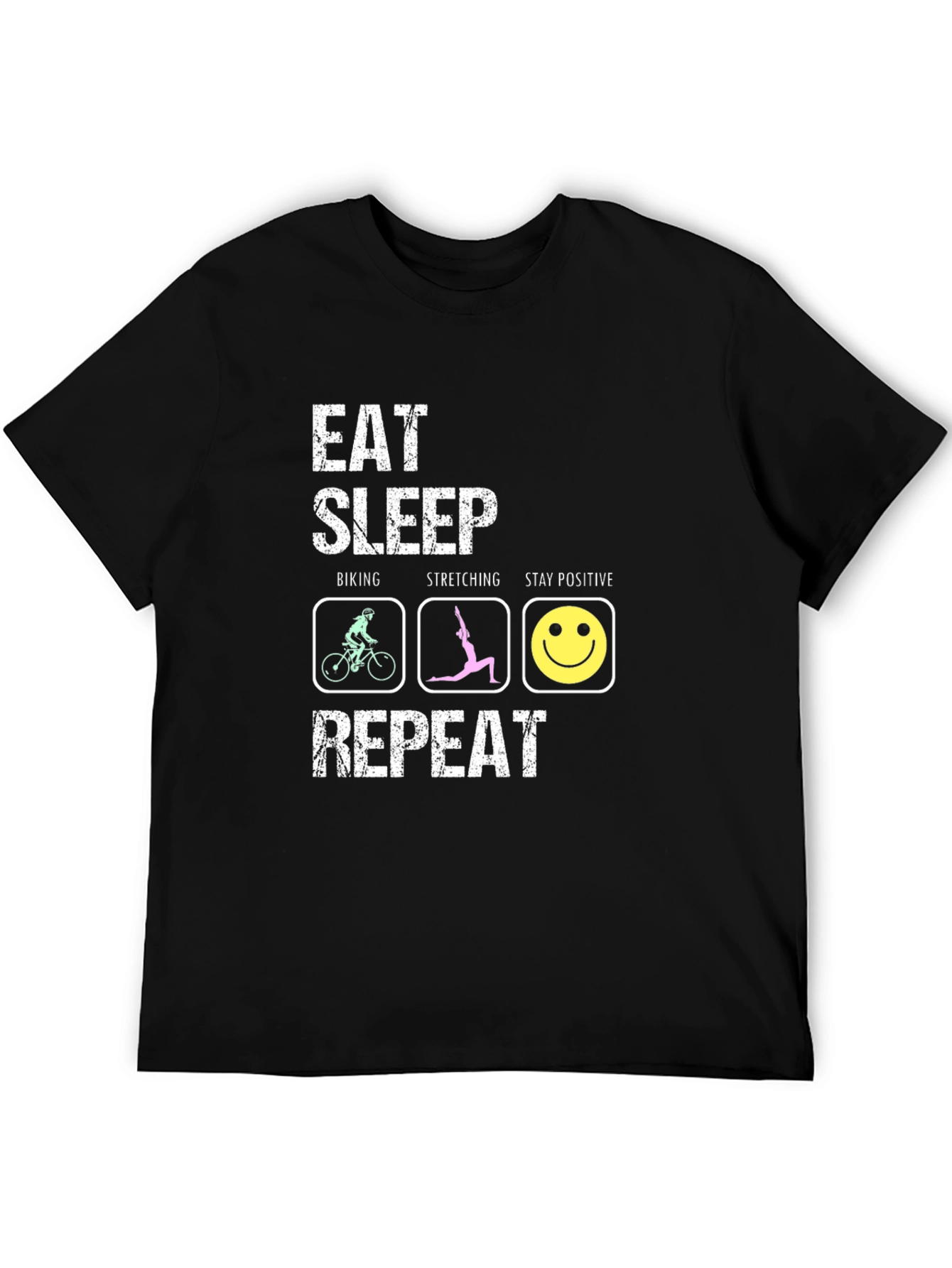 Eat Sleep Biking Stretching T-Shirt