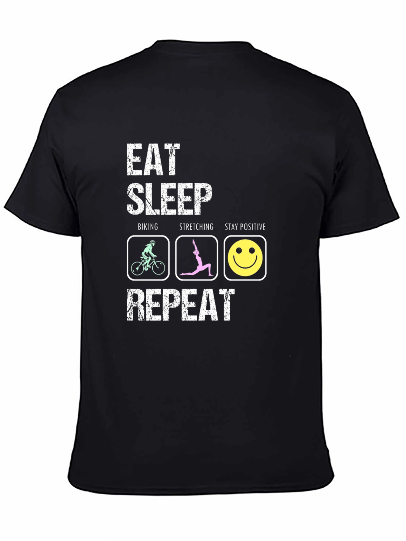 Eat Sleep Biking Stretching T-Shirt