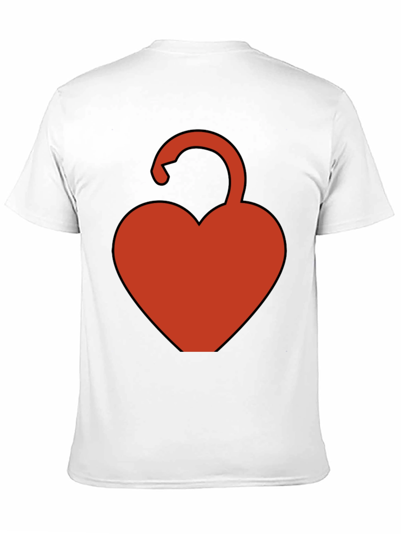 Heart Lock Graphic Tee - Black Casual Shirt