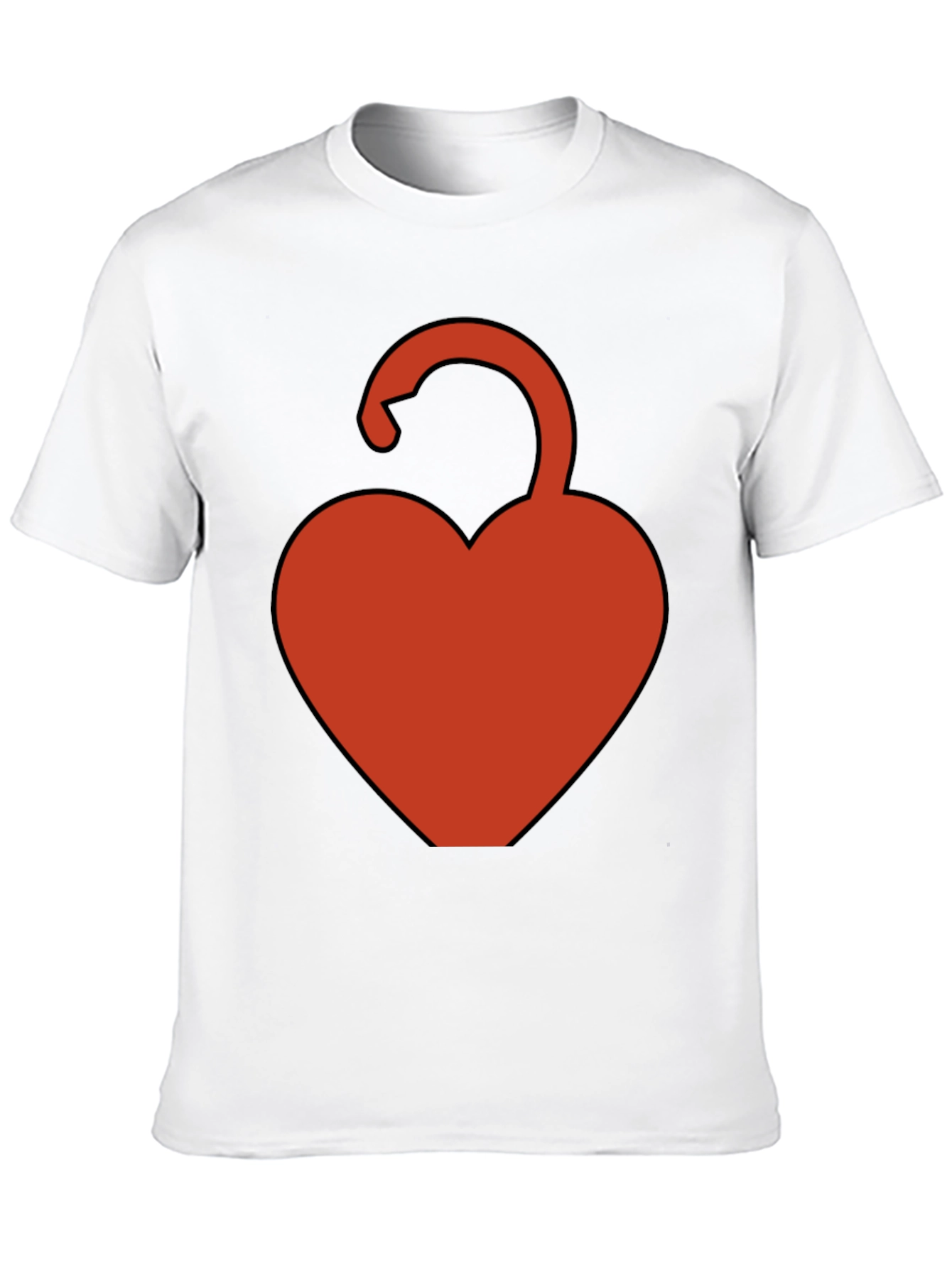 Heart Lock Graphic Tee - Black Casual Shirt