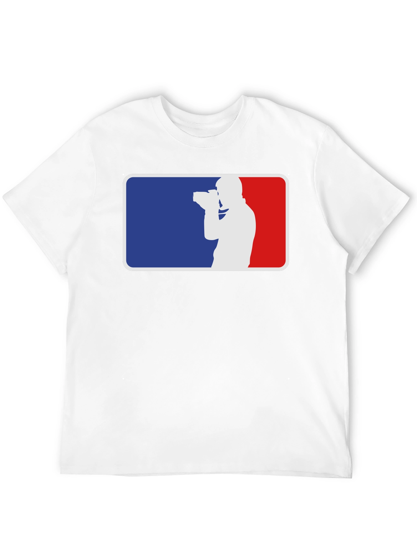 Photographer Silhouette Graphic Tee - Black Cotton T-Shirt