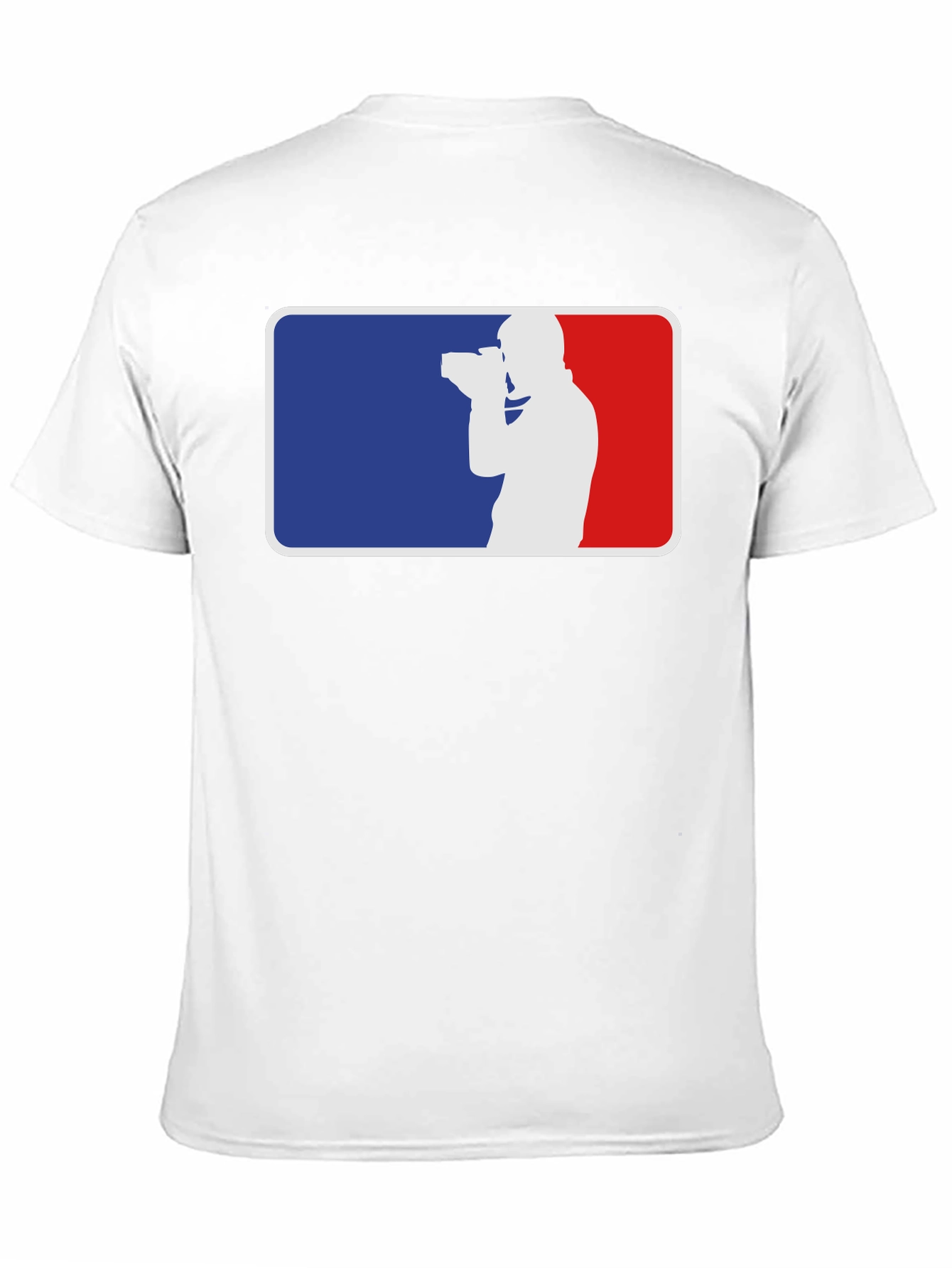 Photographer Silhouette Graphic Tee - Black Cotton T-Shirt