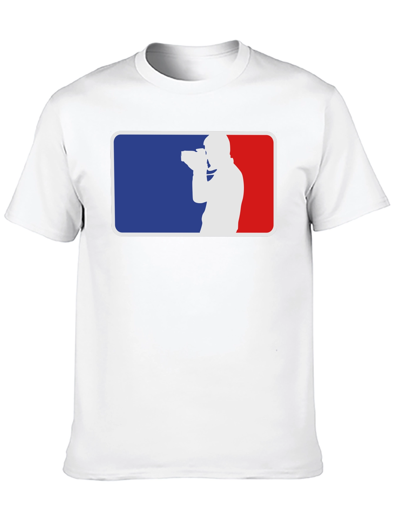 Photographer Silhouette Graphic Tee - Black Cotton T-Shirt