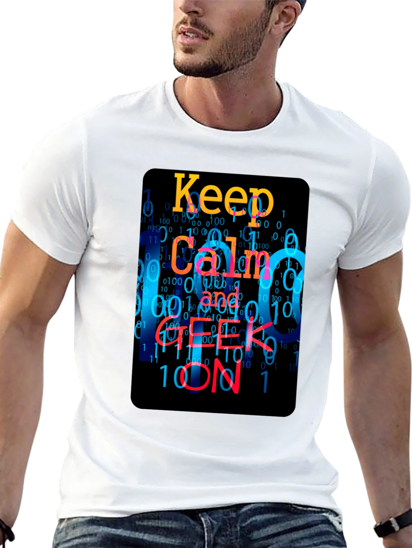 Keep Calm and Geek On T-Shirt