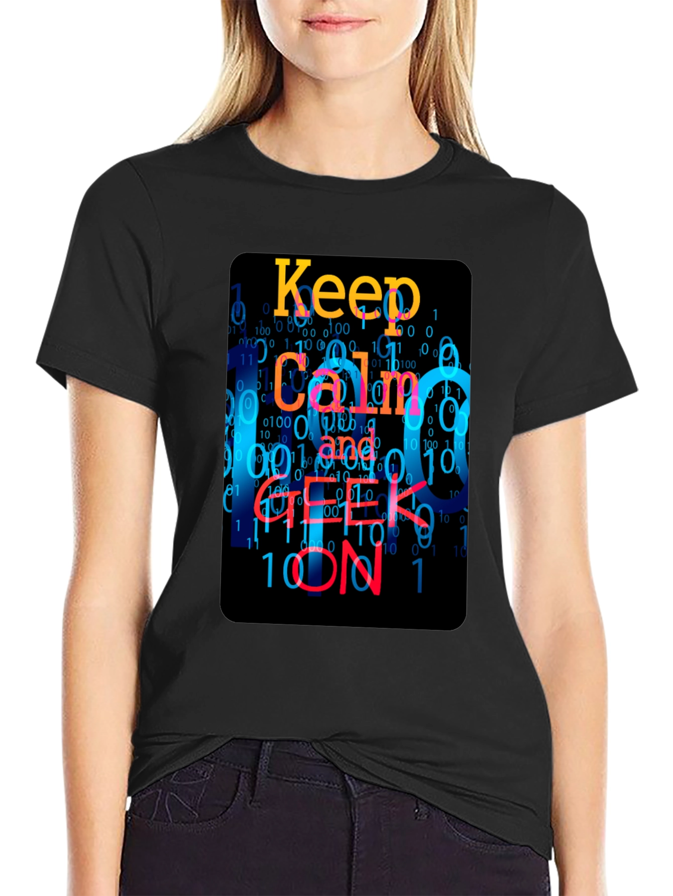 Keep Calm and Geek On T-Shirt