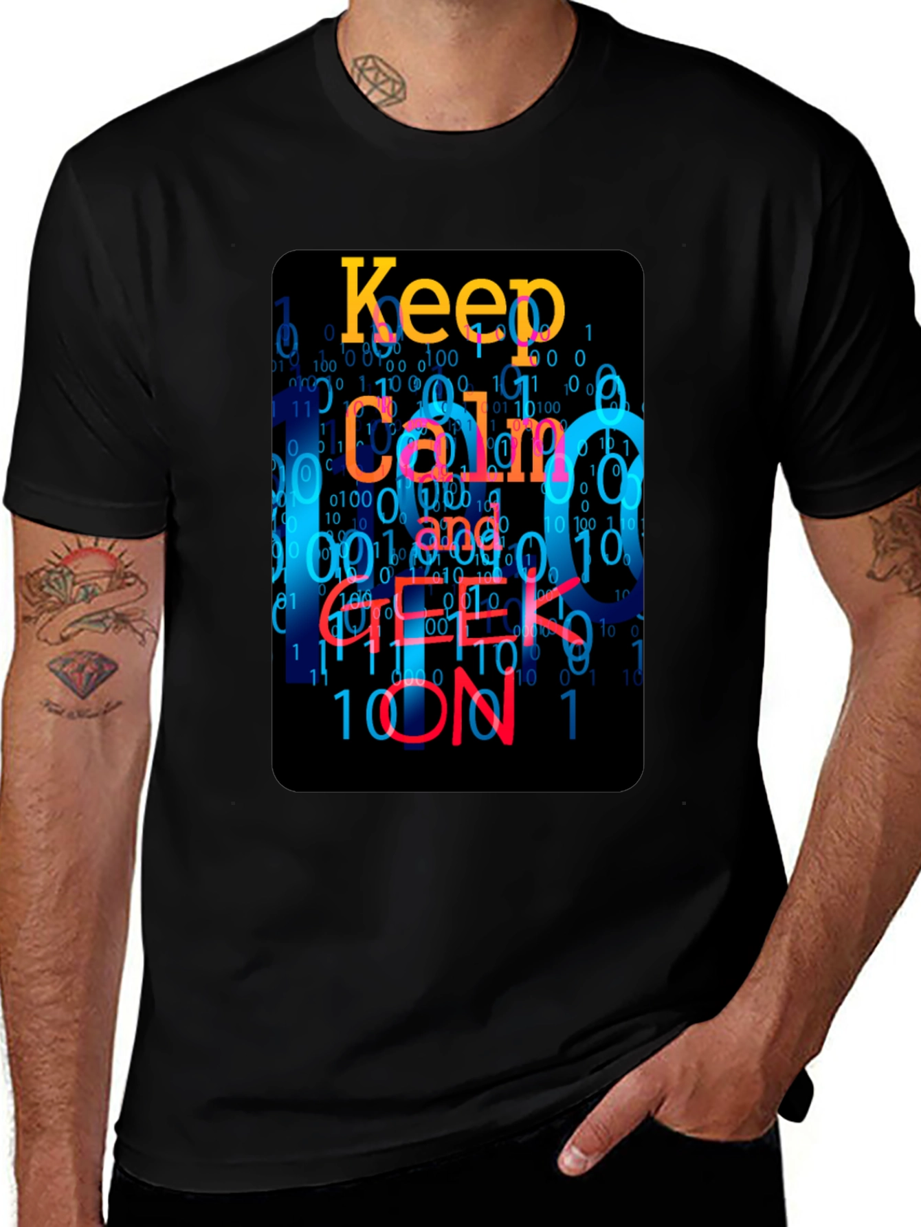 Keep Calm and Geek On T-Shirt
