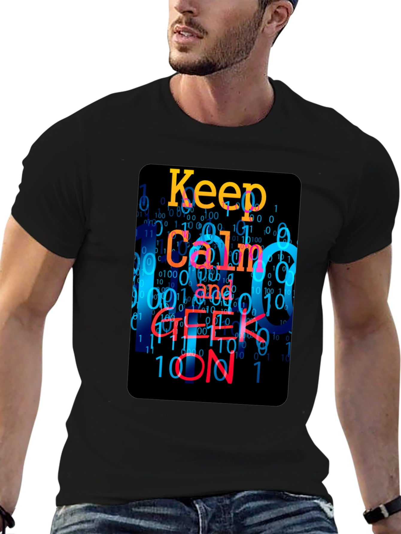Keep Calm and Geek On T-Shirt
