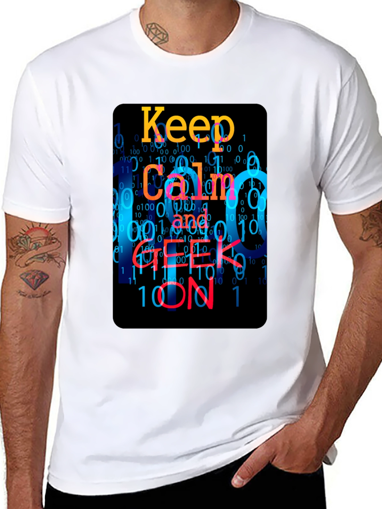 Keep Calm and Geek On T-Shirt